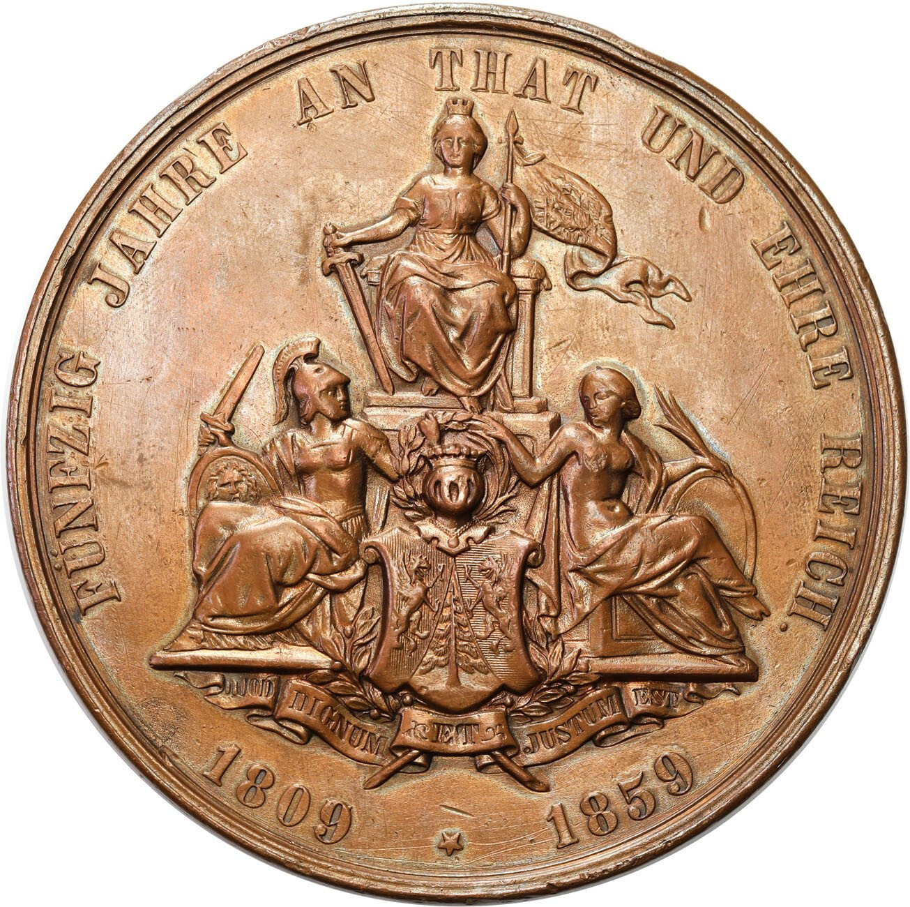 Austria. Franz Joseph. OGROMNY medal 1859 Johann Kempen