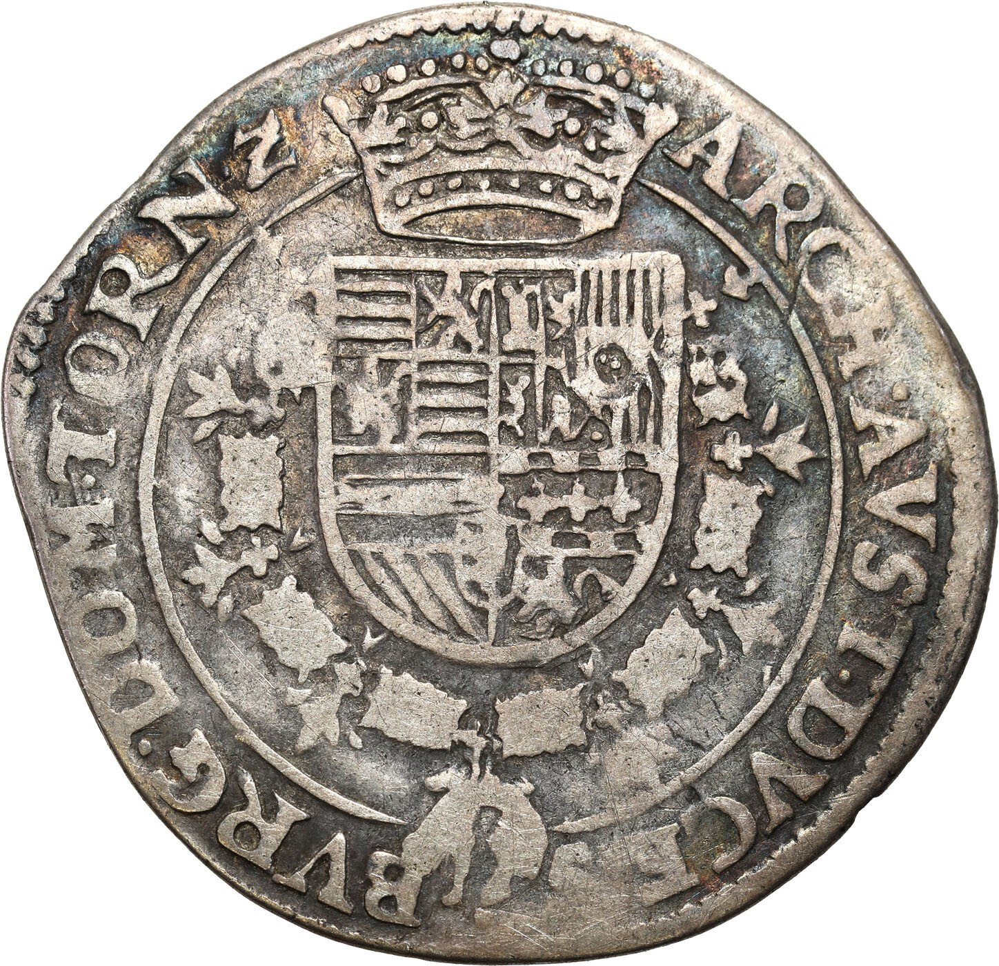 Niderlandy Hiszpańskie. Albert i Isabella (1598-1621). 1/4 patagona bez daty 