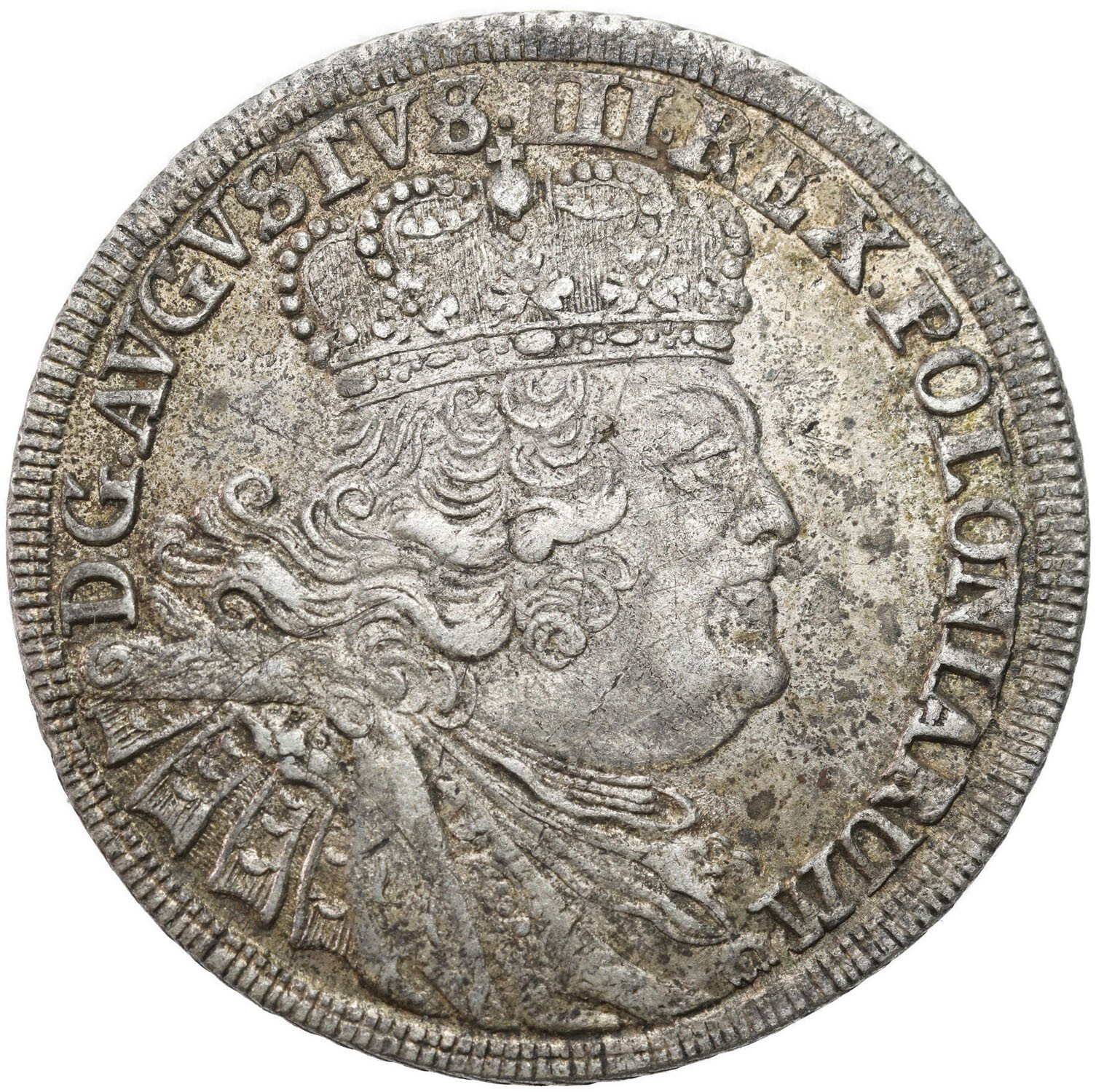 August III Sas. Ort (18 groszy) 1756 EC, Lipsk - ŁADNY