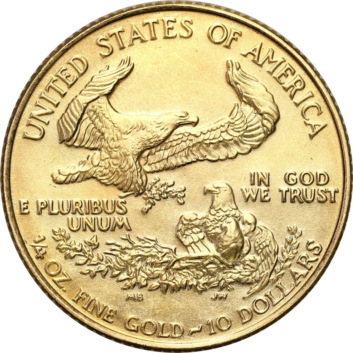 USA. 10 dolarów 1986 Liberty 1/4 uncji złota