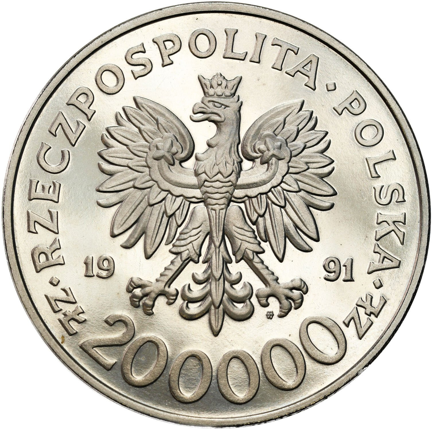  PRÓBA Nikiel 200.000 złotych 1991 Igrzyska XXV Olimpiady - Barcelona - żaglówki 