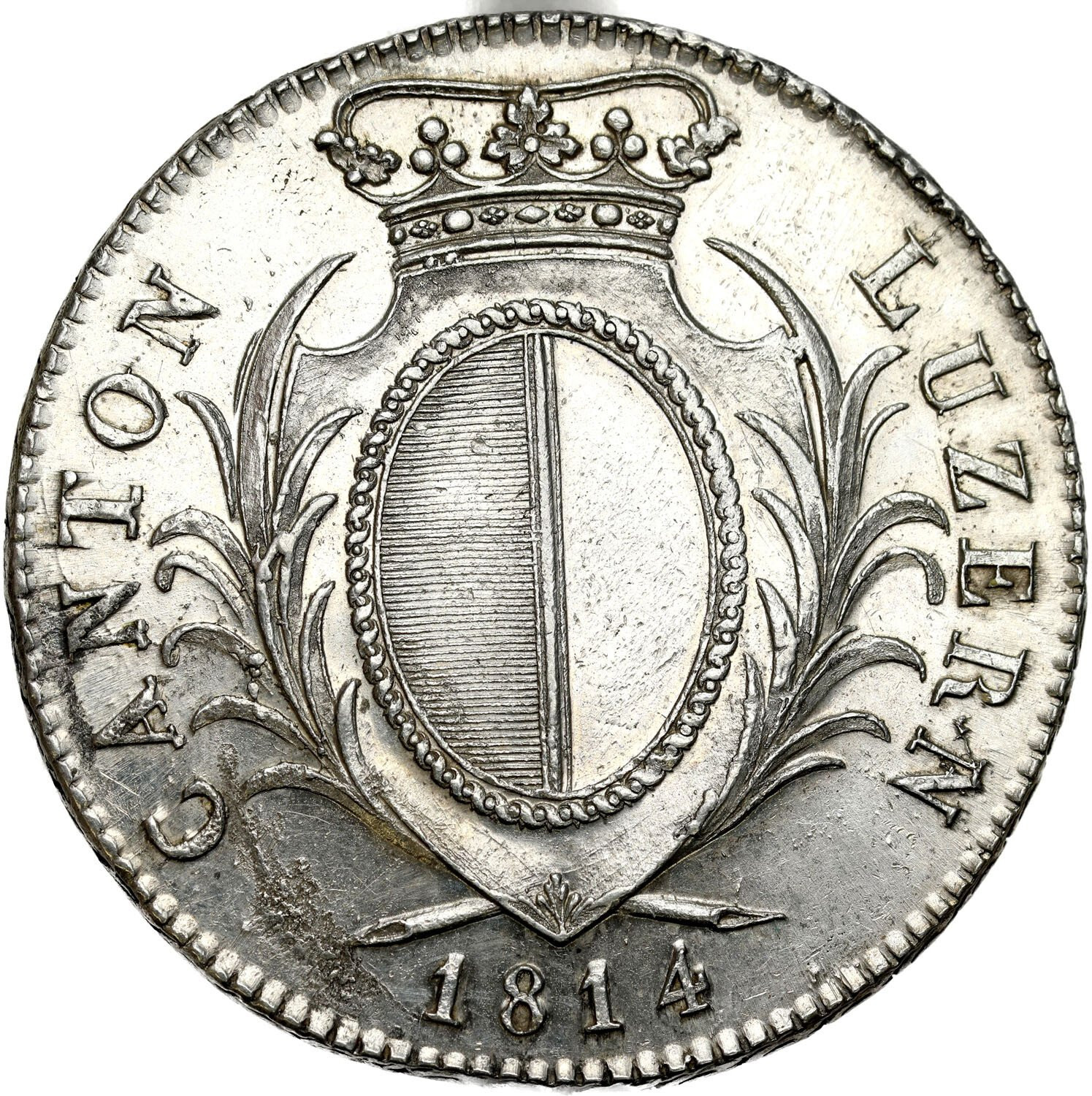 Szwajcaria. 4 Franki (Neutaler) 1814 - RZADKIE