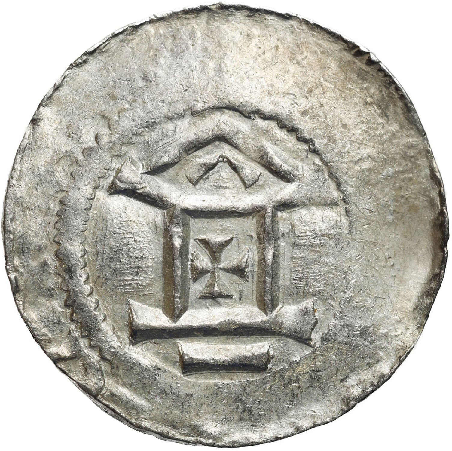 Niemcy, Frankonia – Moguncja. Otto III (983–1002). Denar - ŁADNY