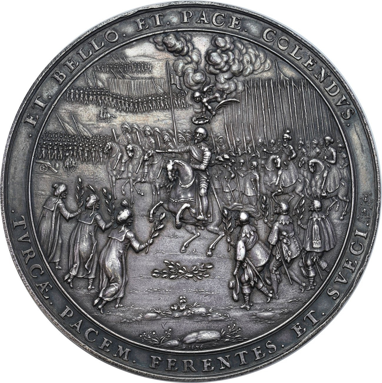 Władysław IV Waza. Medal SMOLEŃSK 1636, Dadler – RZADKOŚĆ
