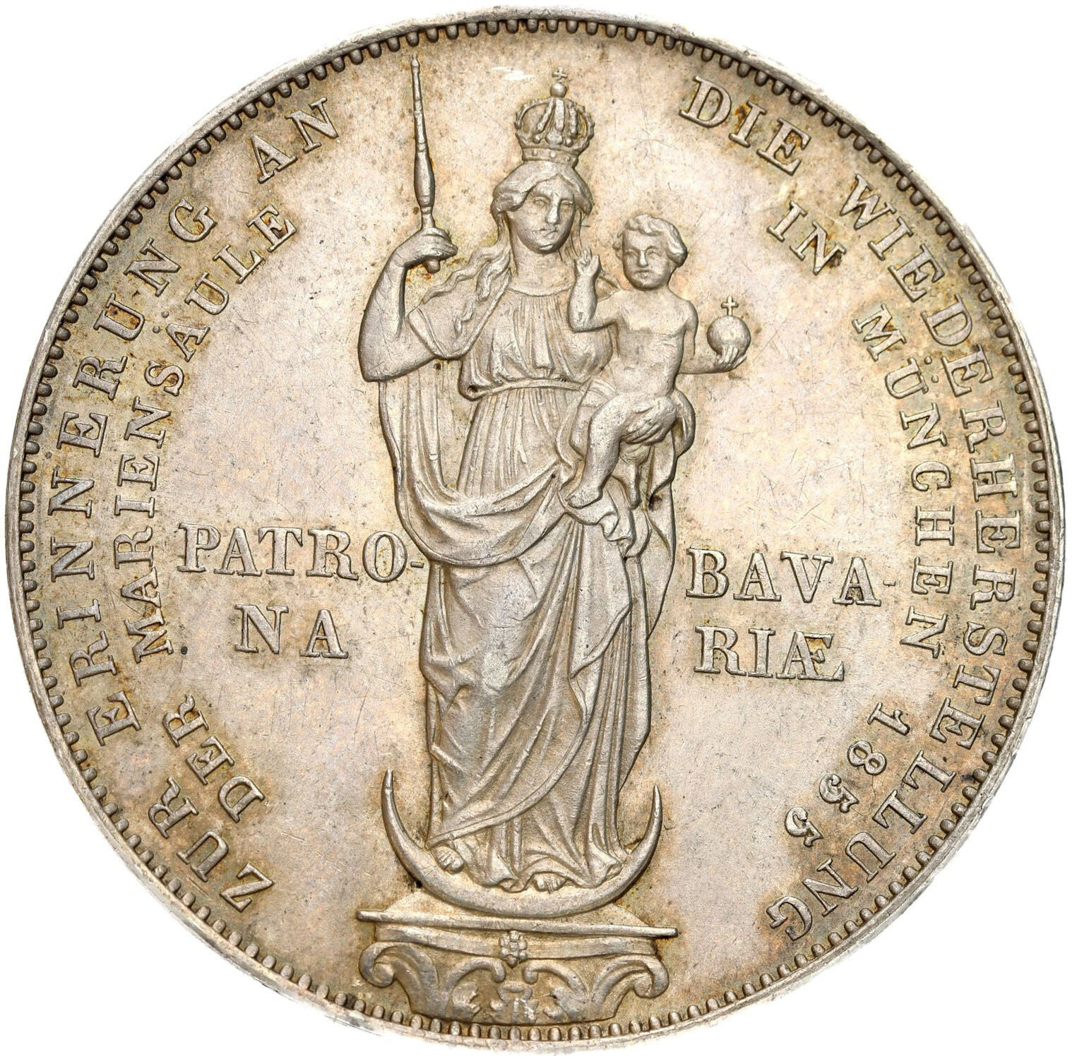 Niemcy, Bawaria. Maksymilian II Józef (1848-1864). Talar 1855, Monachium