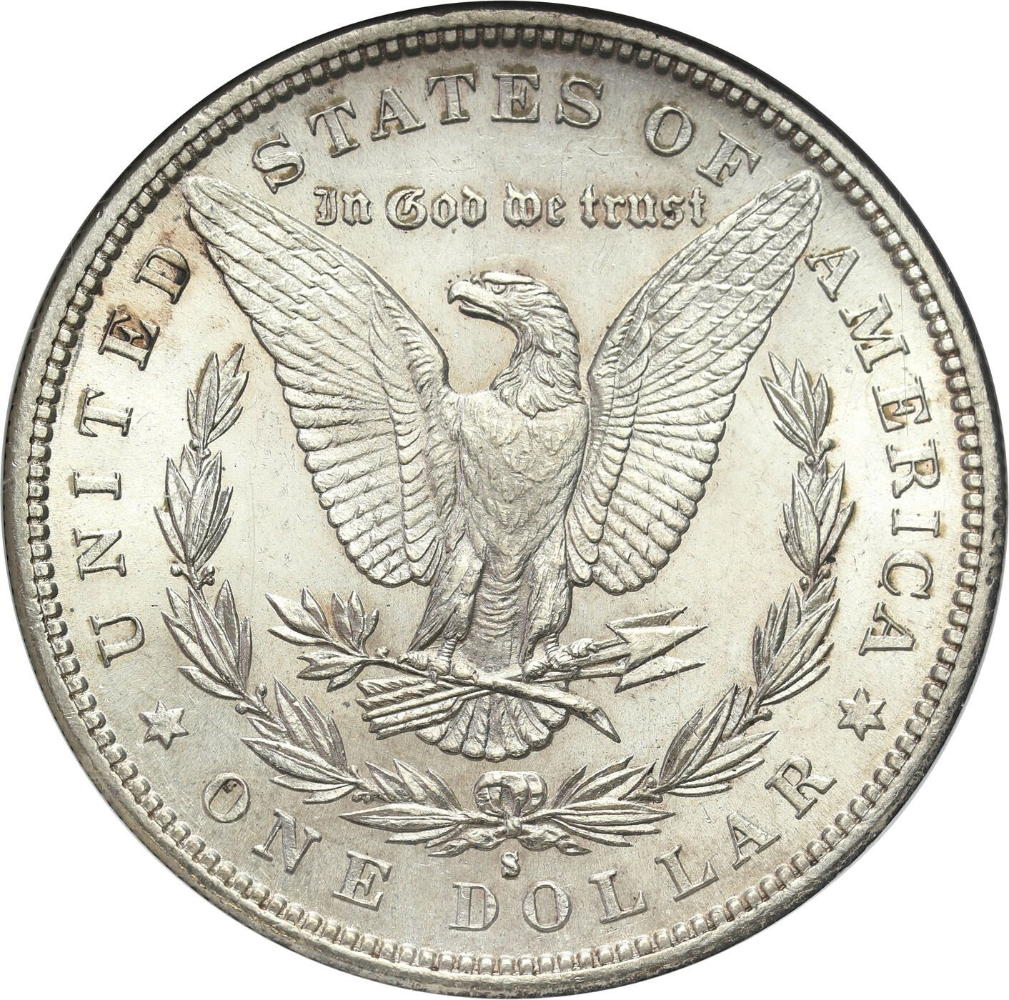 USA. Dolar 1882 S, San Francisco GCN MS66 - PIĘKNE