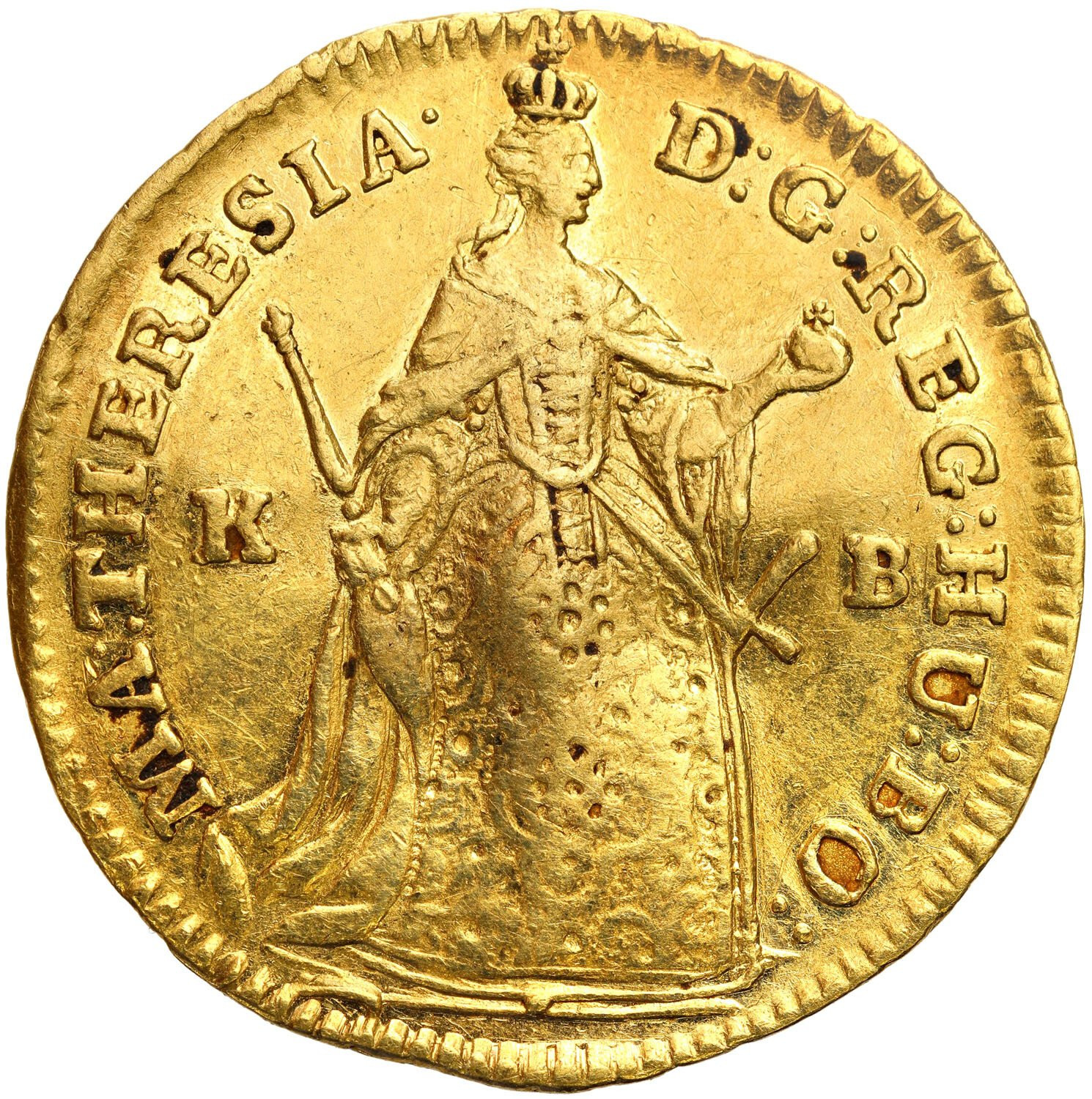 Węgry, Maria Teresa (1740–1780). Dukat 1741 KB, Kremnica