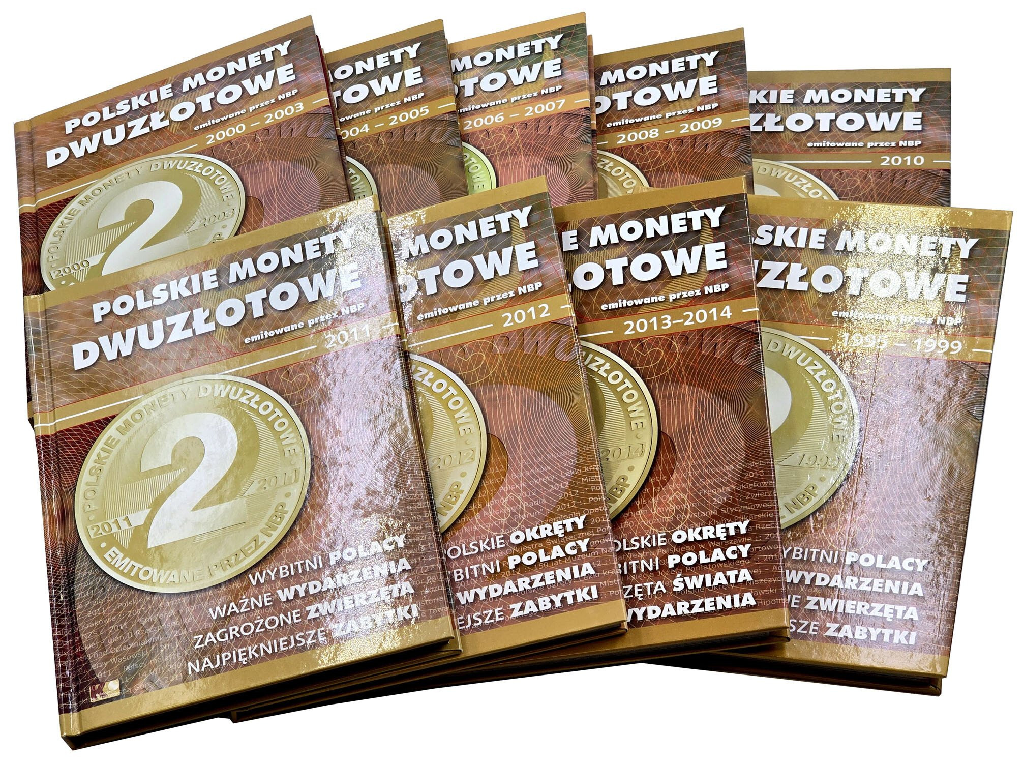 Monety 2 złote GN - 9 zestawów 1995-2014 - KOMPLET
