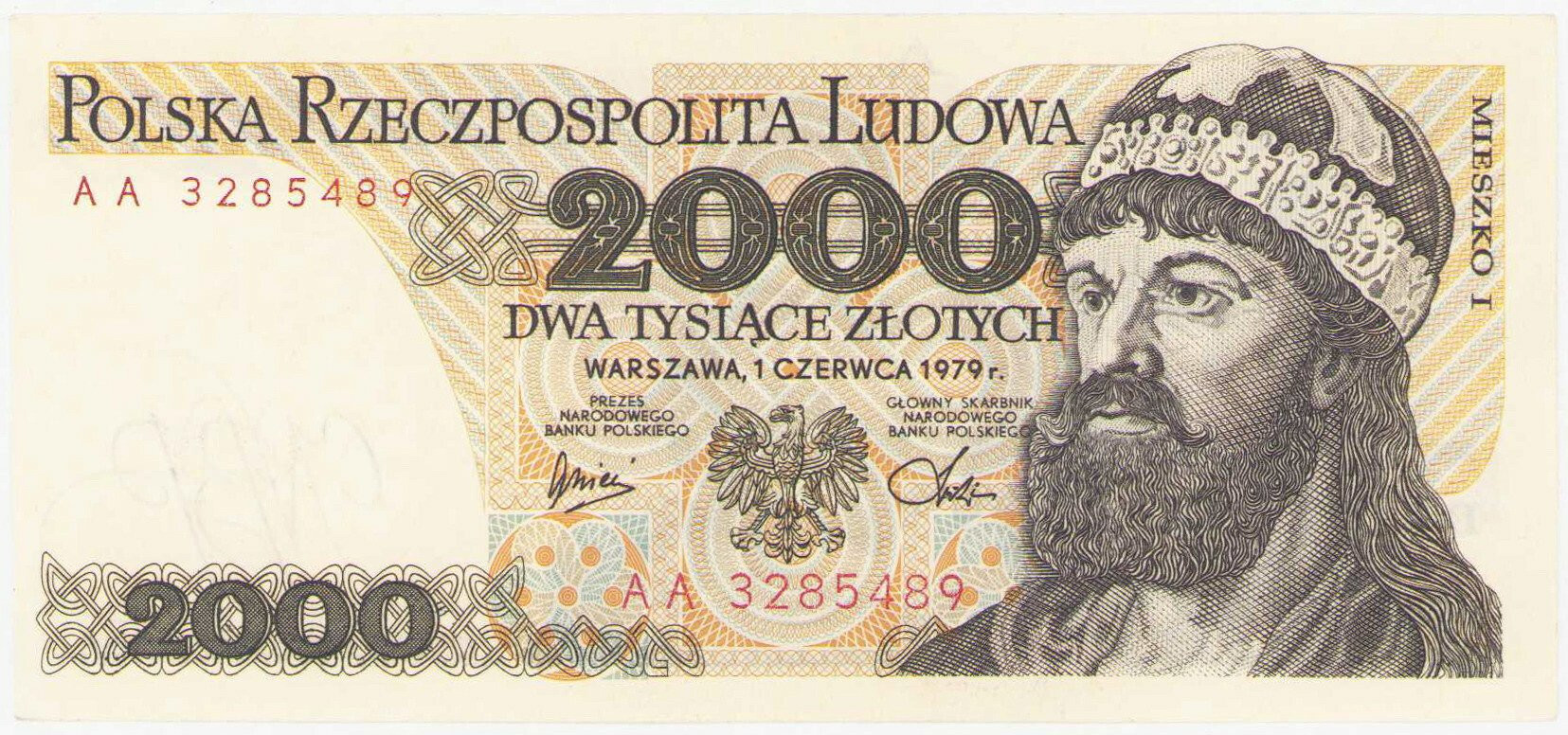 2.000 złotych 1979 seria AA