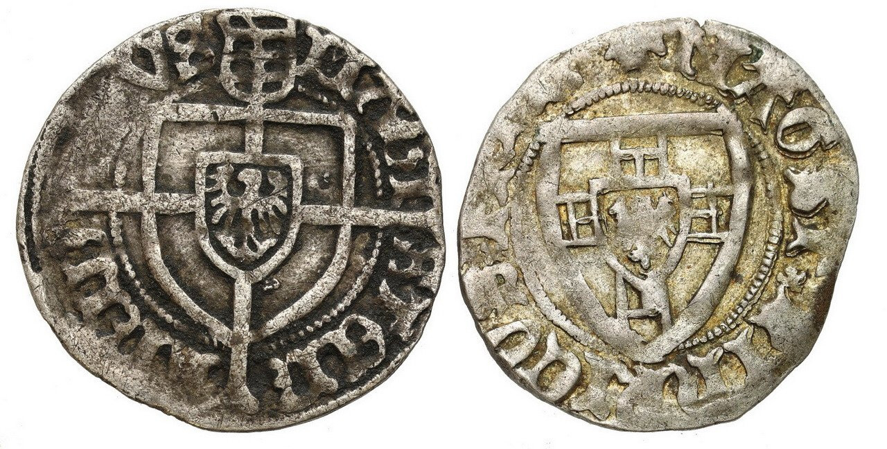 Zakon Krzyżacki. Winrych von Kniprode (1351-1382). Szeląg i Fryderyk Saski (1498-1510). Grosz