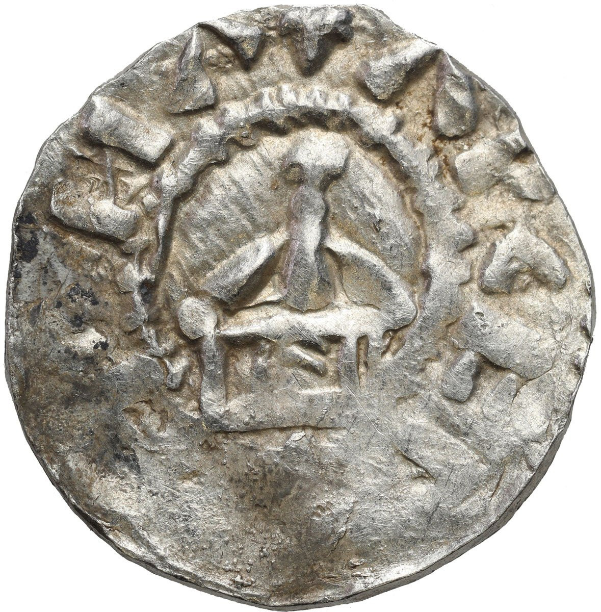 Niemcy, Szwabia – Strasburg. Otto III (983–1002). Denar 983-1002 