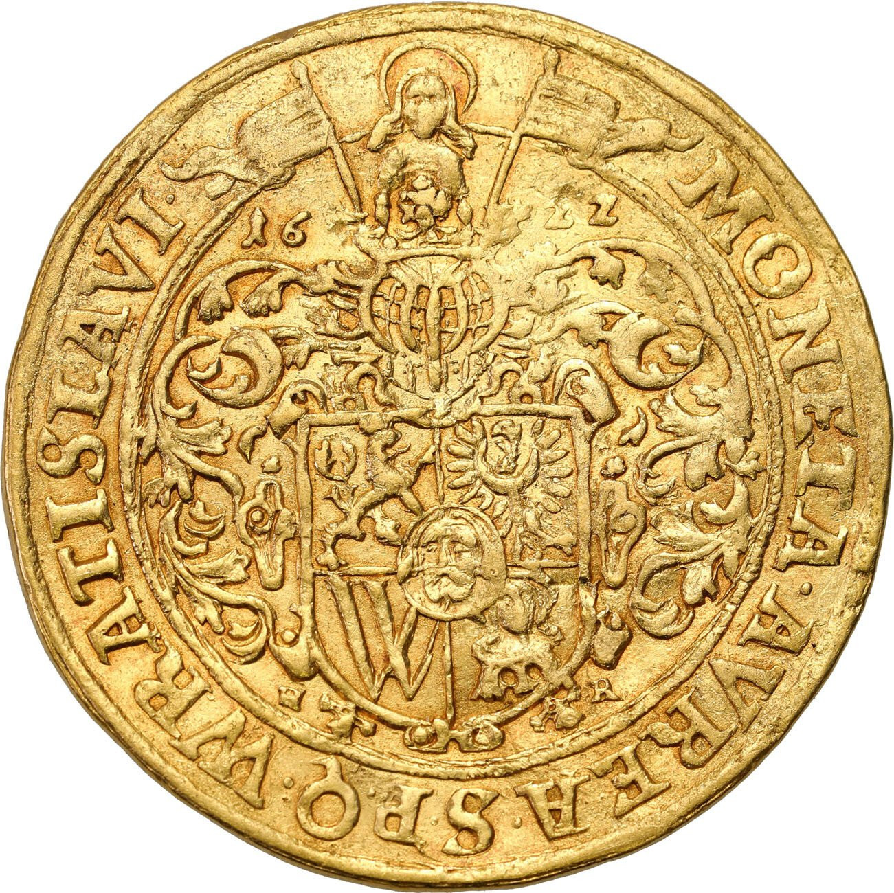 Księstwo Opolsko-Raciborskie. Ferdynand II. 3 dukaty 1622 HR, Wrocław- RZADKOŚĆ R6-R7