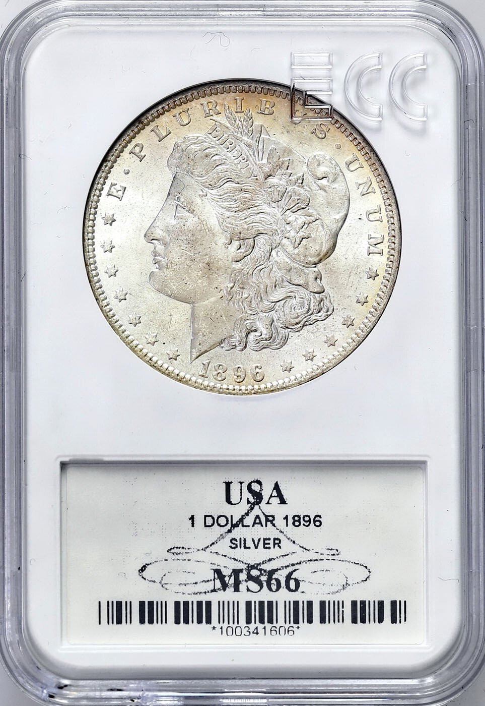 USA. Dolar 1896, Filadelfia GCN MS66 - ŁADNE