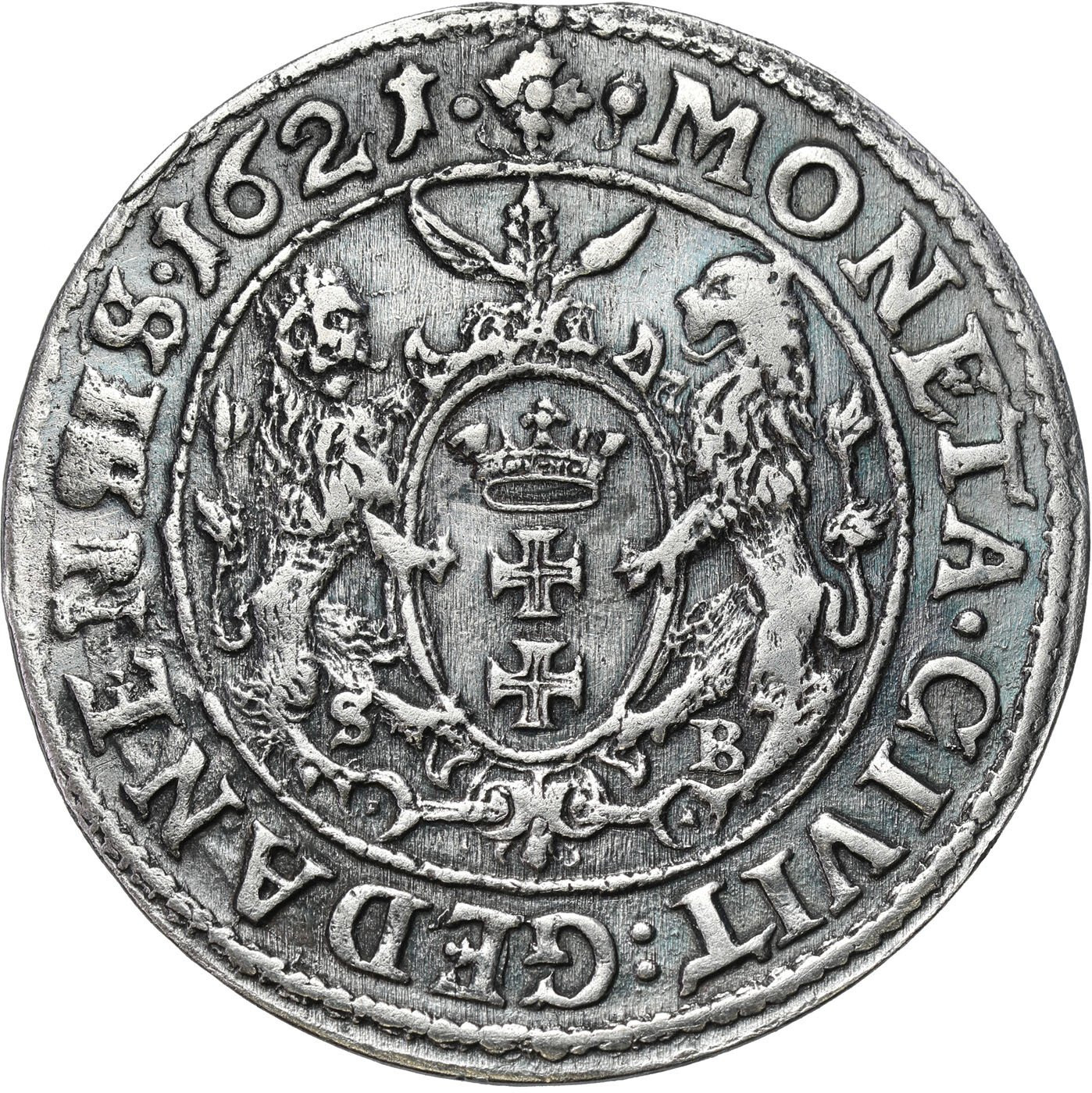Zygmunt III Waza. Ort (18 groszy) 1621, Gdańsk - RZADSZY ROCZNIK