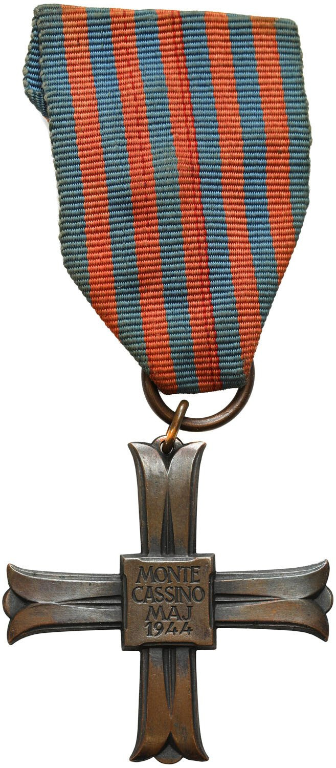 Krzyż Monte Cassino z numerem 48149 - RZADKI