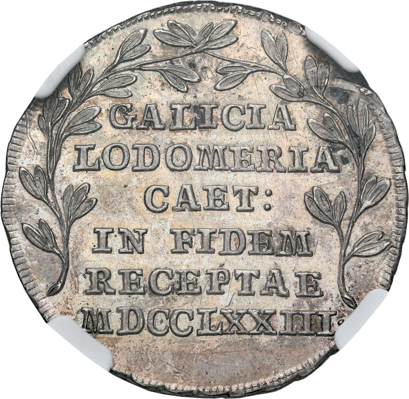 Austria, Józef II i Maria Teresa. Żeton pamiątkowy z okazji przyłączenia Galicji i Lodomerii do Austrii 1773, NGC MS61