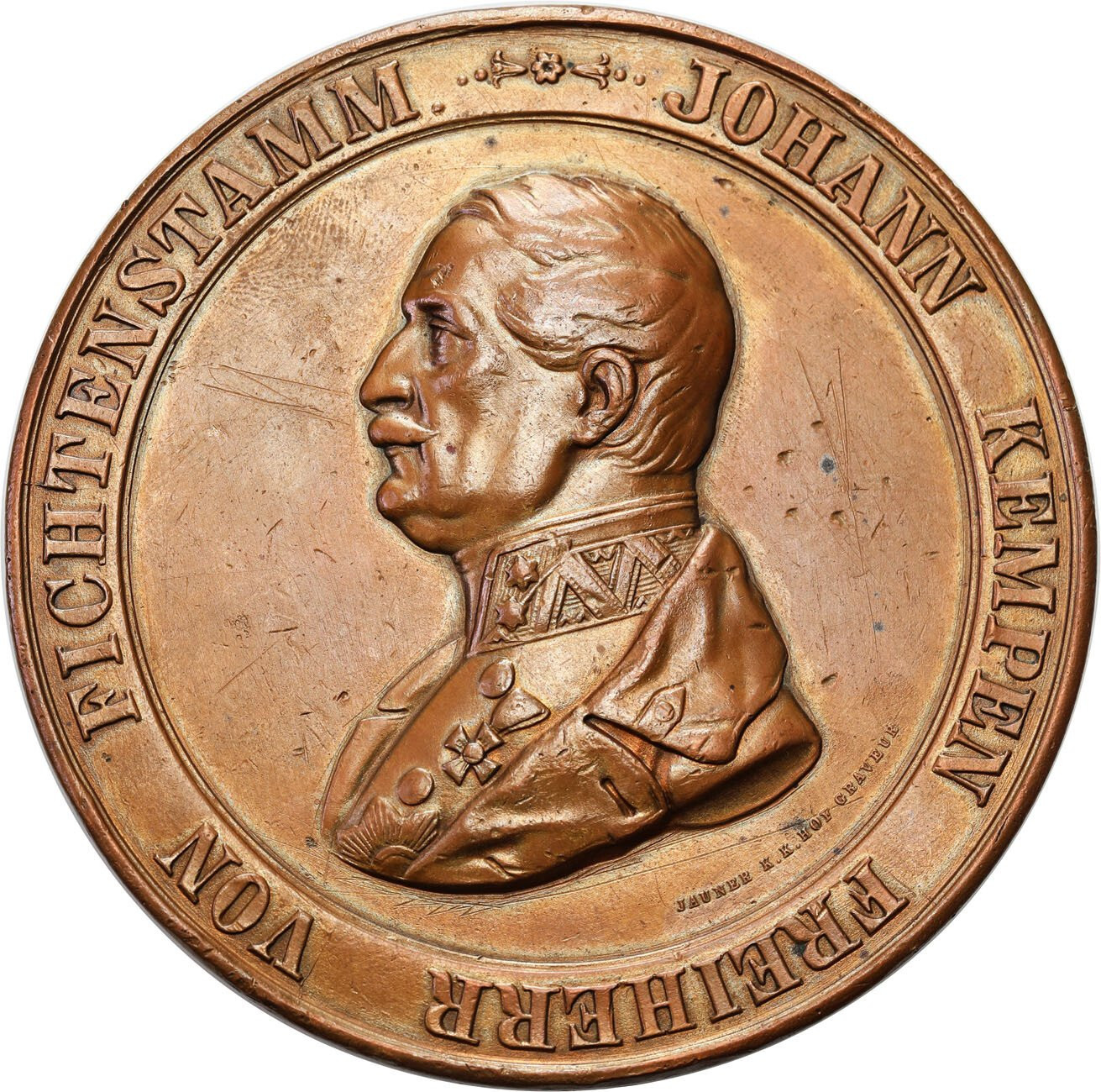 Austria. Franz Joseph. OGROMNY medal 1859 Johann Kempen