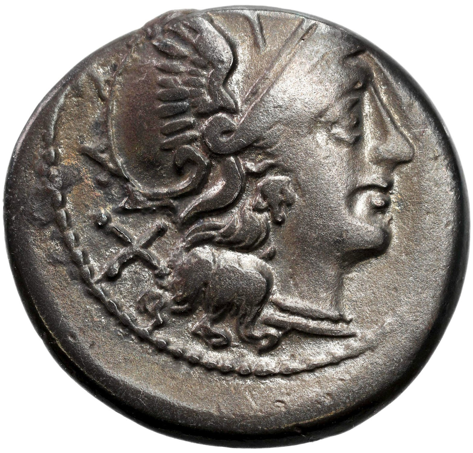 Republika Rzymska, Denar, Emisja Anonimowa 157-155 r. p.n.e., Rzym