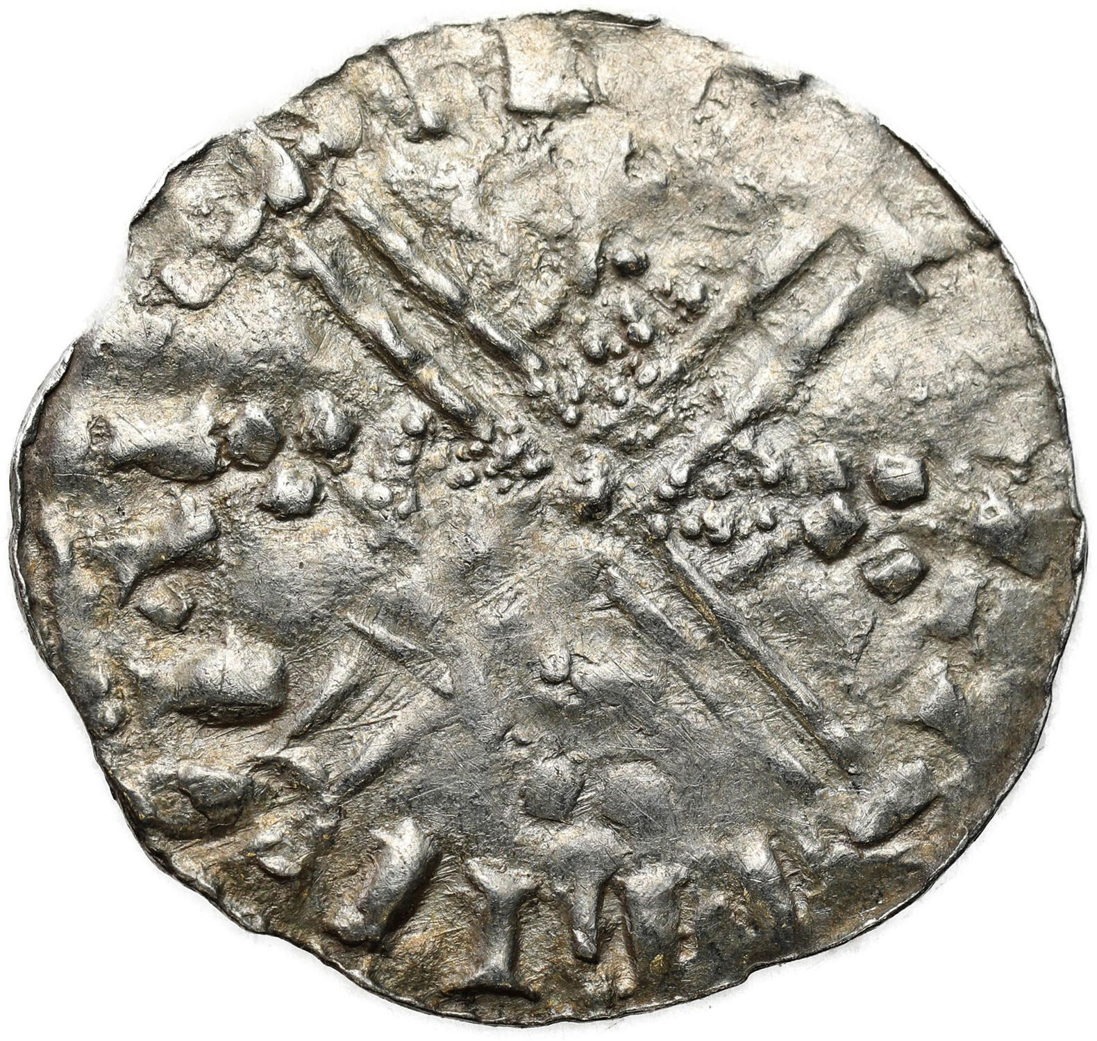 Dania? Skandynawia? Naśladownictwo denara typu Helmet Aethelreda II