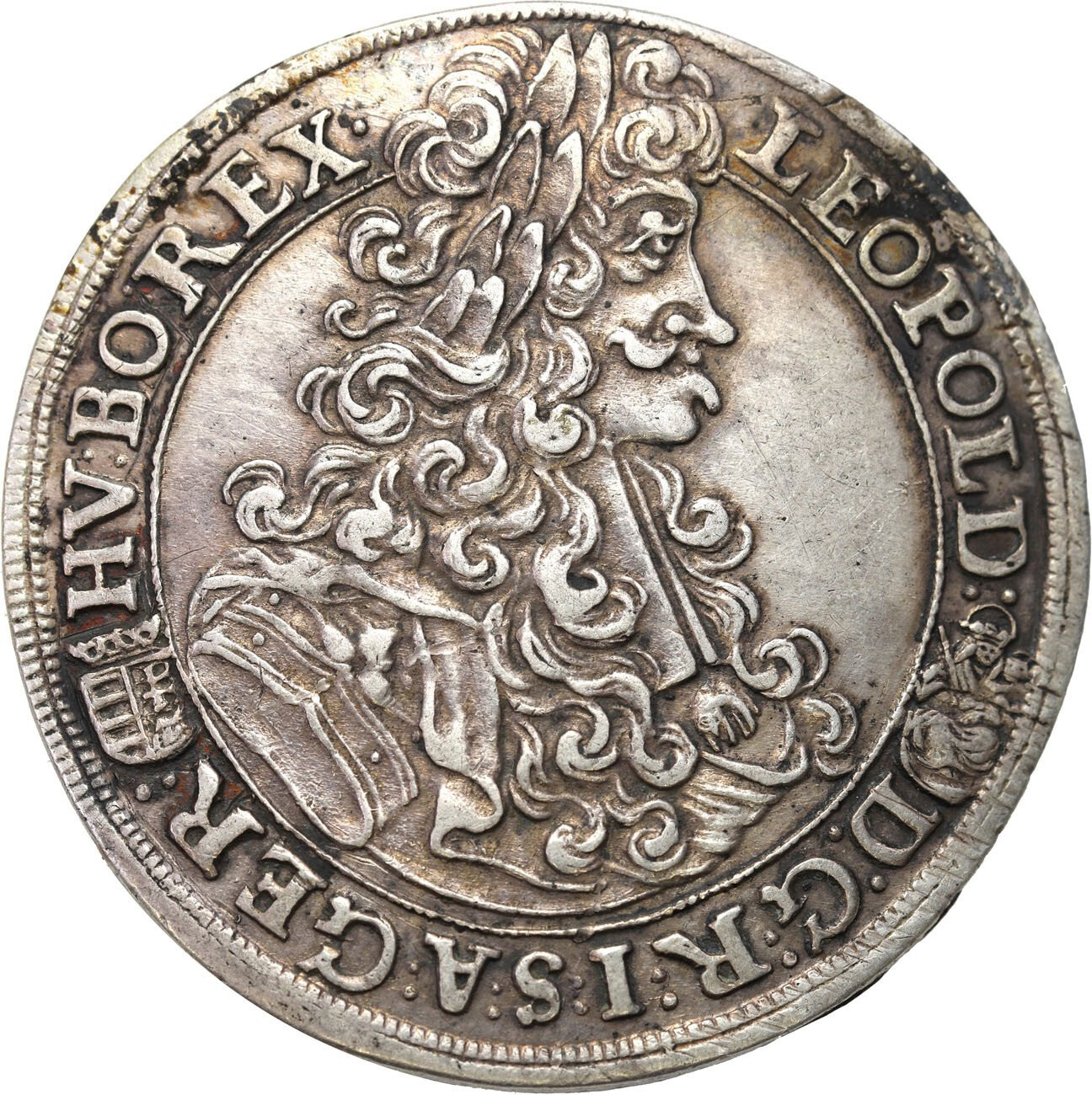 Węgry. Leopold I (1658–1705). 1/2 talara 1703 KB, Kremnica