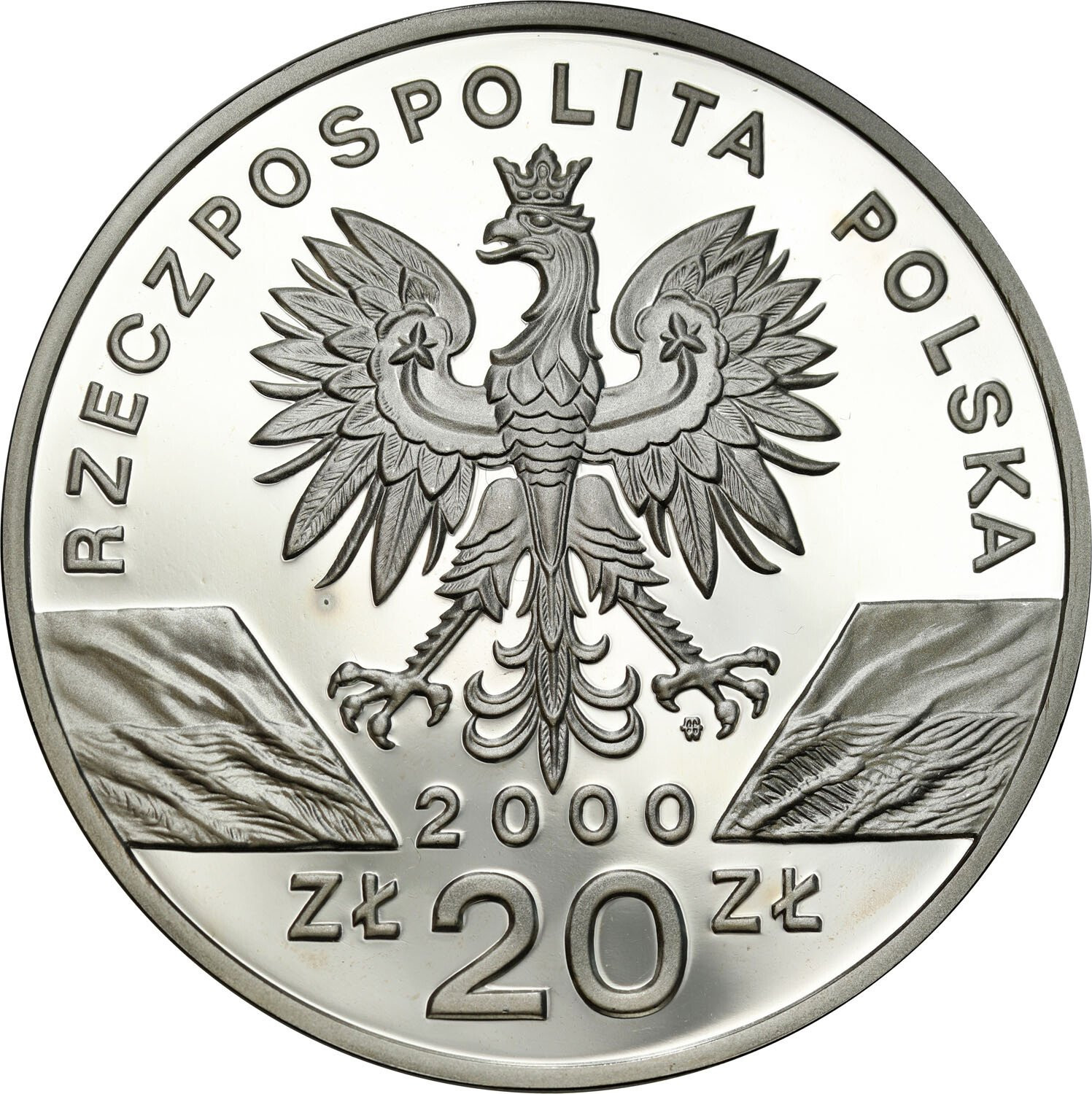 III RP. 20 złotych 2000 Dudek - RZADSZE