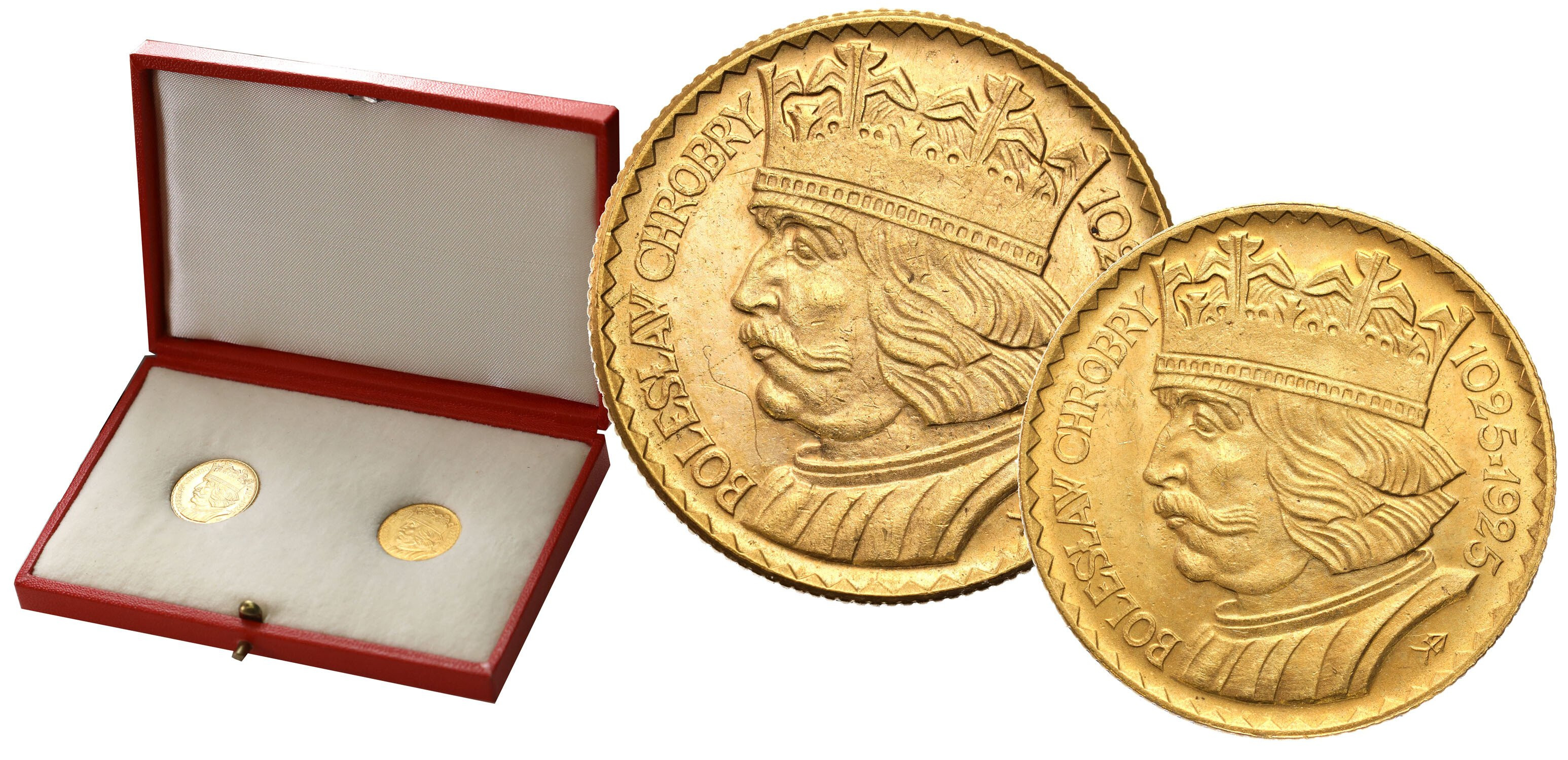 II RP. 10 + 20 złotych 1925 Chrobry (parka) zestaw 2 sztuk