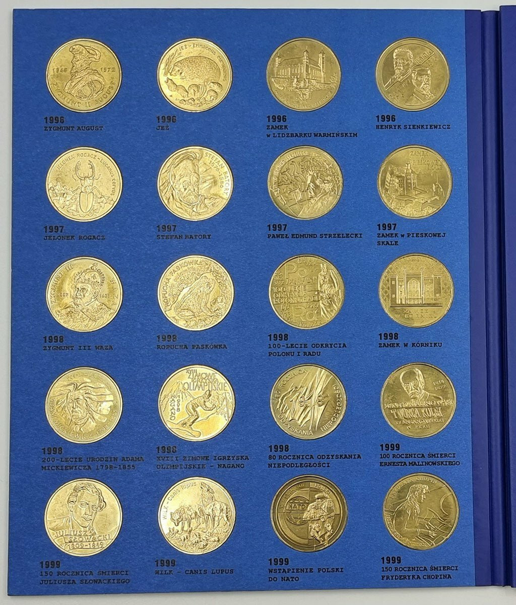 III RP. Monety Dwuzłotowe - Komplet 2 złote GN 1996 - 2003