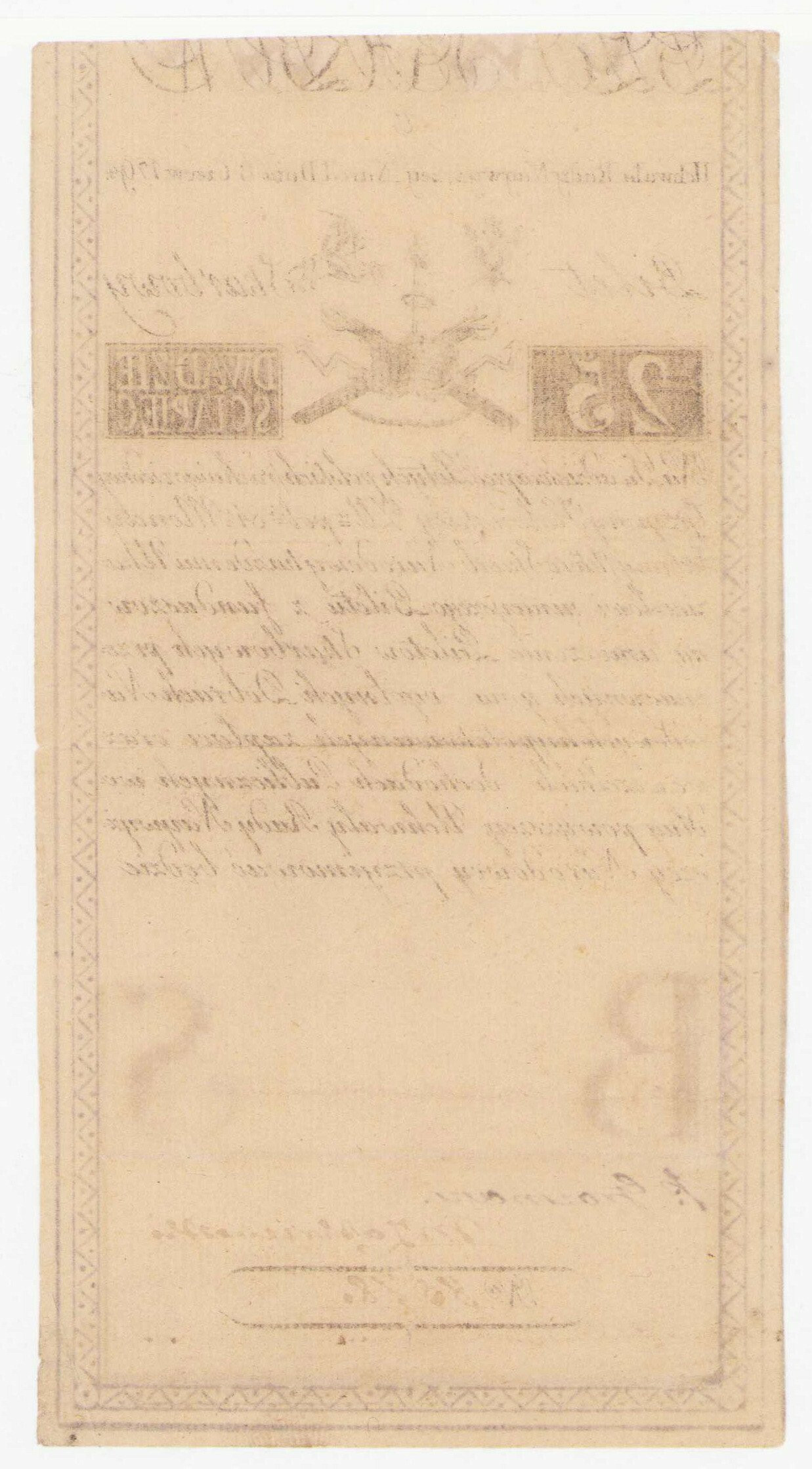 Insurekcja Kościuszkowska. 25 złotych 1794 seria C - Grozmani/Zakrzewski - PIĘKNE