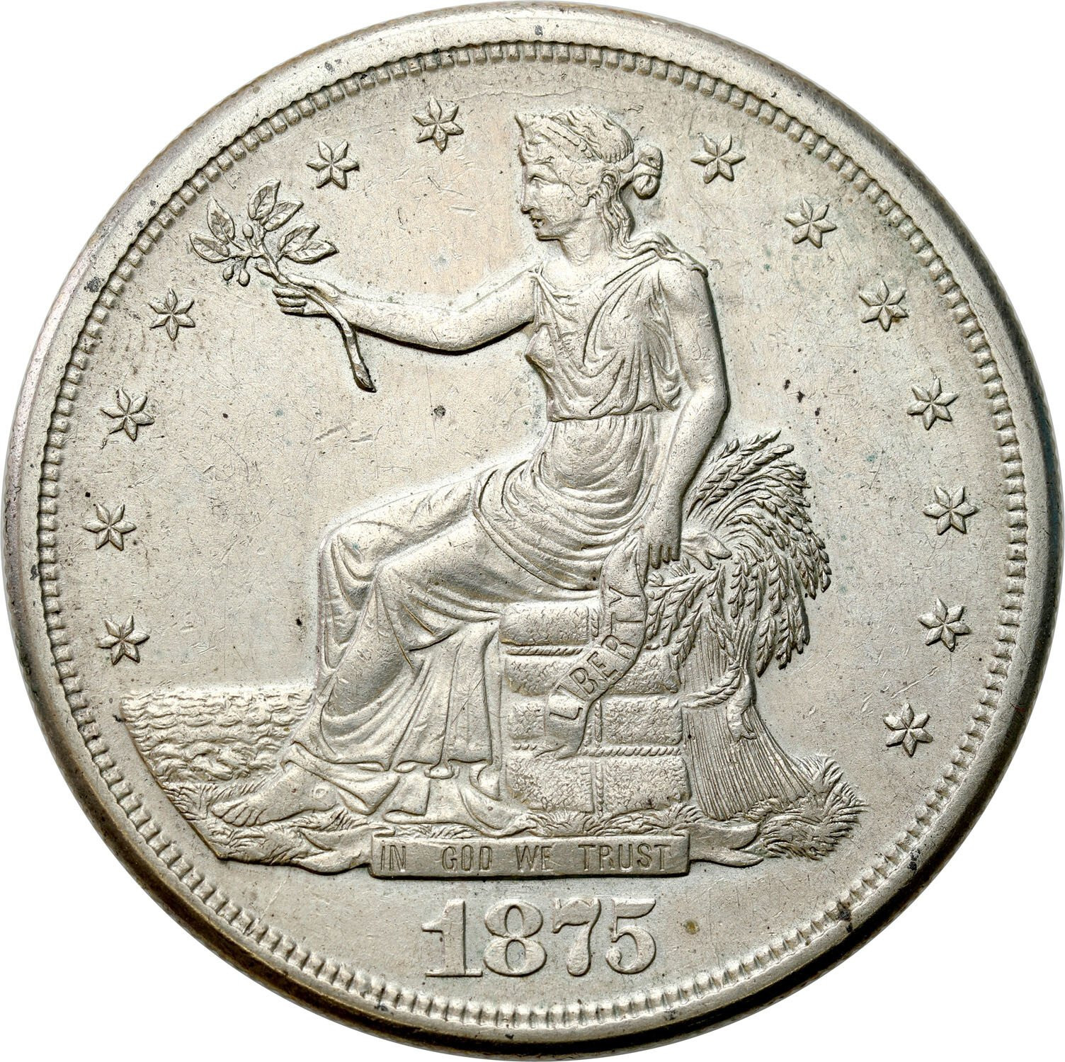 USA. Dolar 1875 S, San Francisco
