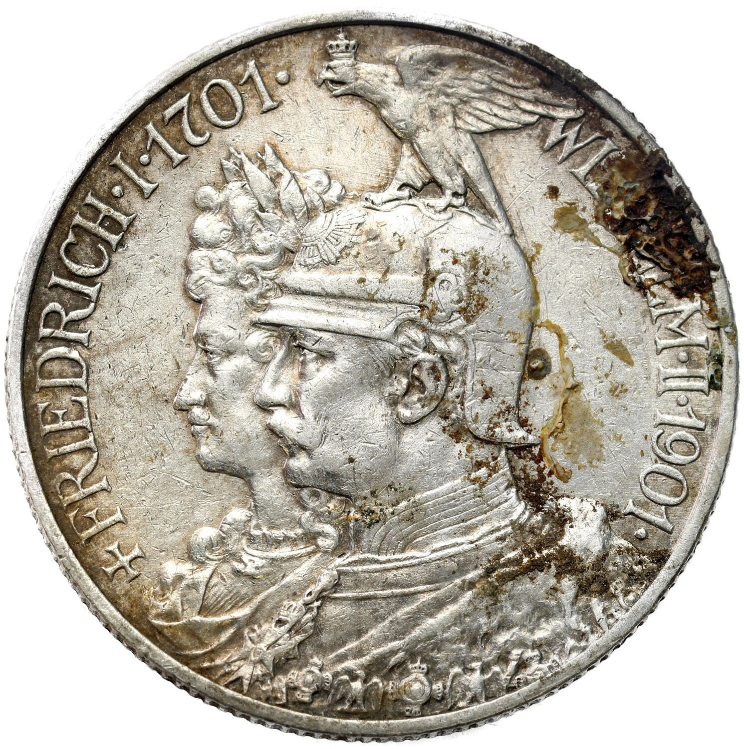 Niemcy, Prusy. Wilhelm II (1888–1918). 2 marki 1901, Berlin
