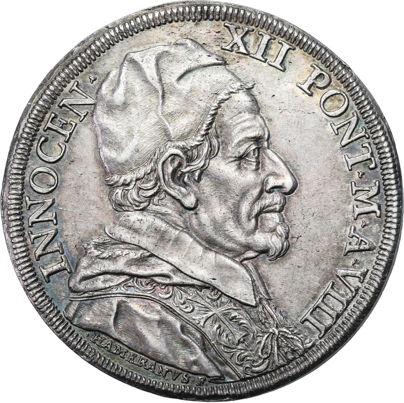 Włochy, Watykan. Innocent XII (1691-1700). Piastra 1699, Rzym - RZADKOŚĆ