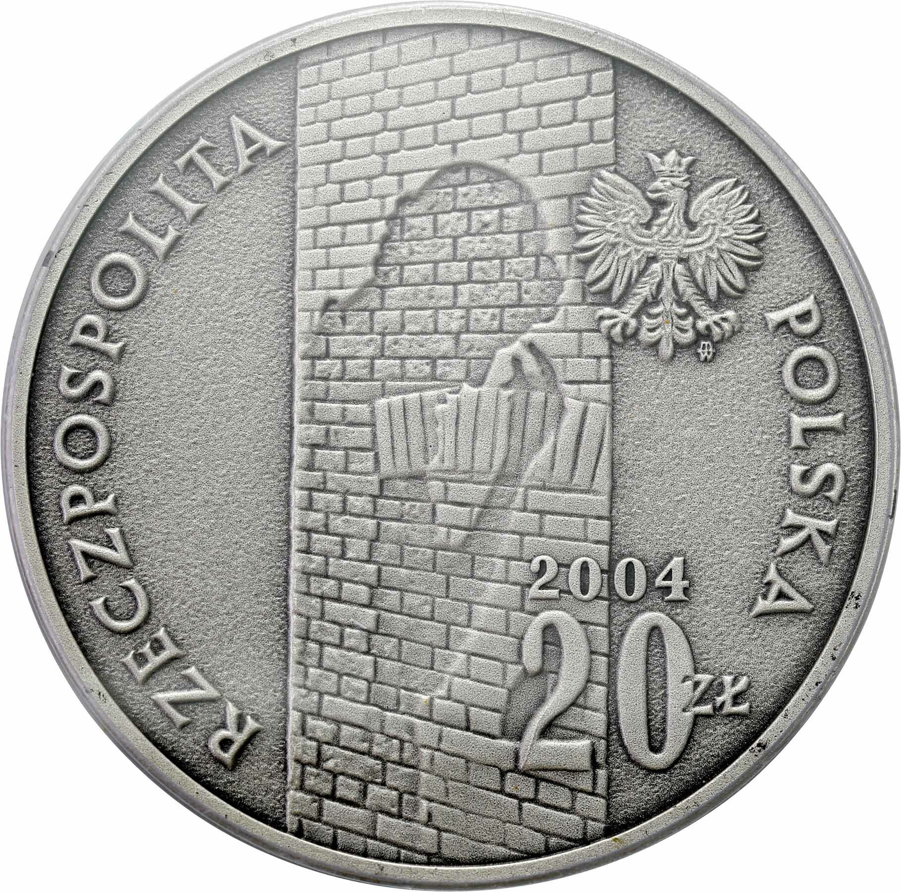 20 złotych 2004 Getto w Łodzi PCGS MS69