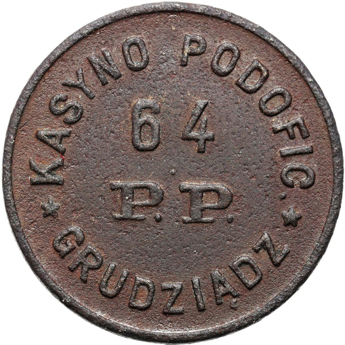 Grudziądz - 20 groszy Kasyna Podoficerskiego 64 Pułku Piechoty