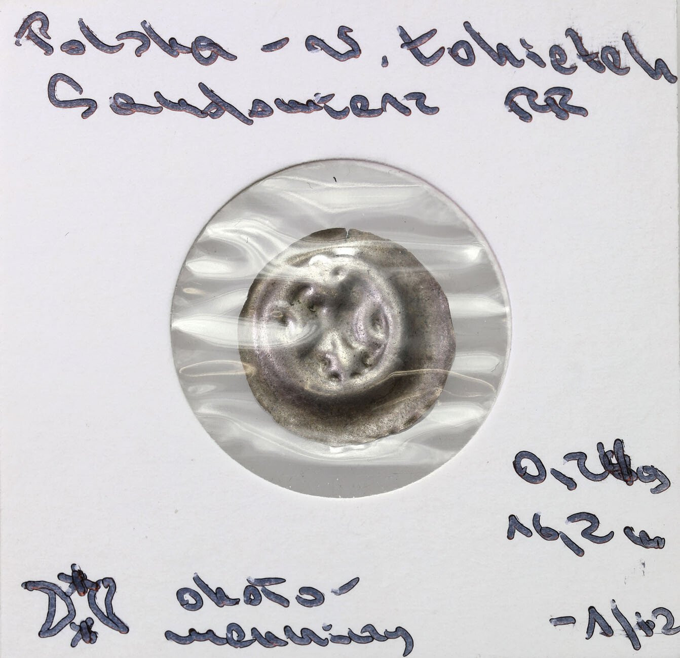 Władysław Łokietek (1305-1333). Księstwo Sandomierskie. Brakteat guziczkowy – RZADKI