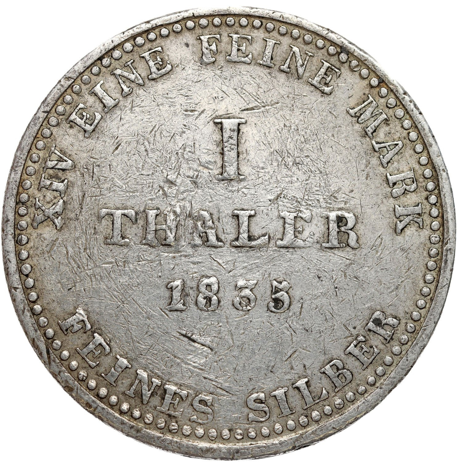 Niemcy, Hanower - Wilhelm IV (1830–1837), Talar, 1835 A, Clausthal - RZADKIE