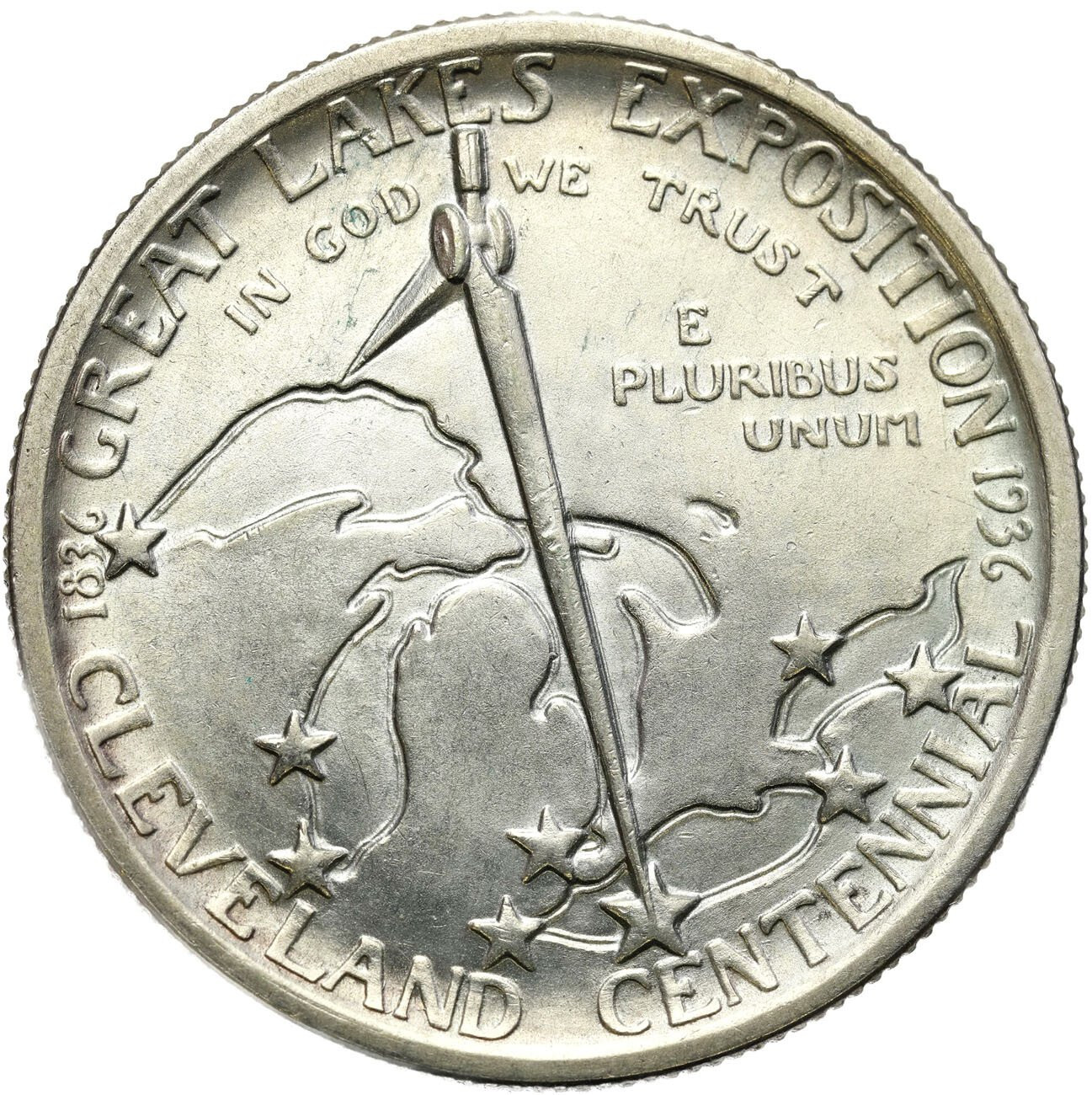 USA 1/2 dolara (50 centów) 1936 Cleveland, Filadelfia – Piękna