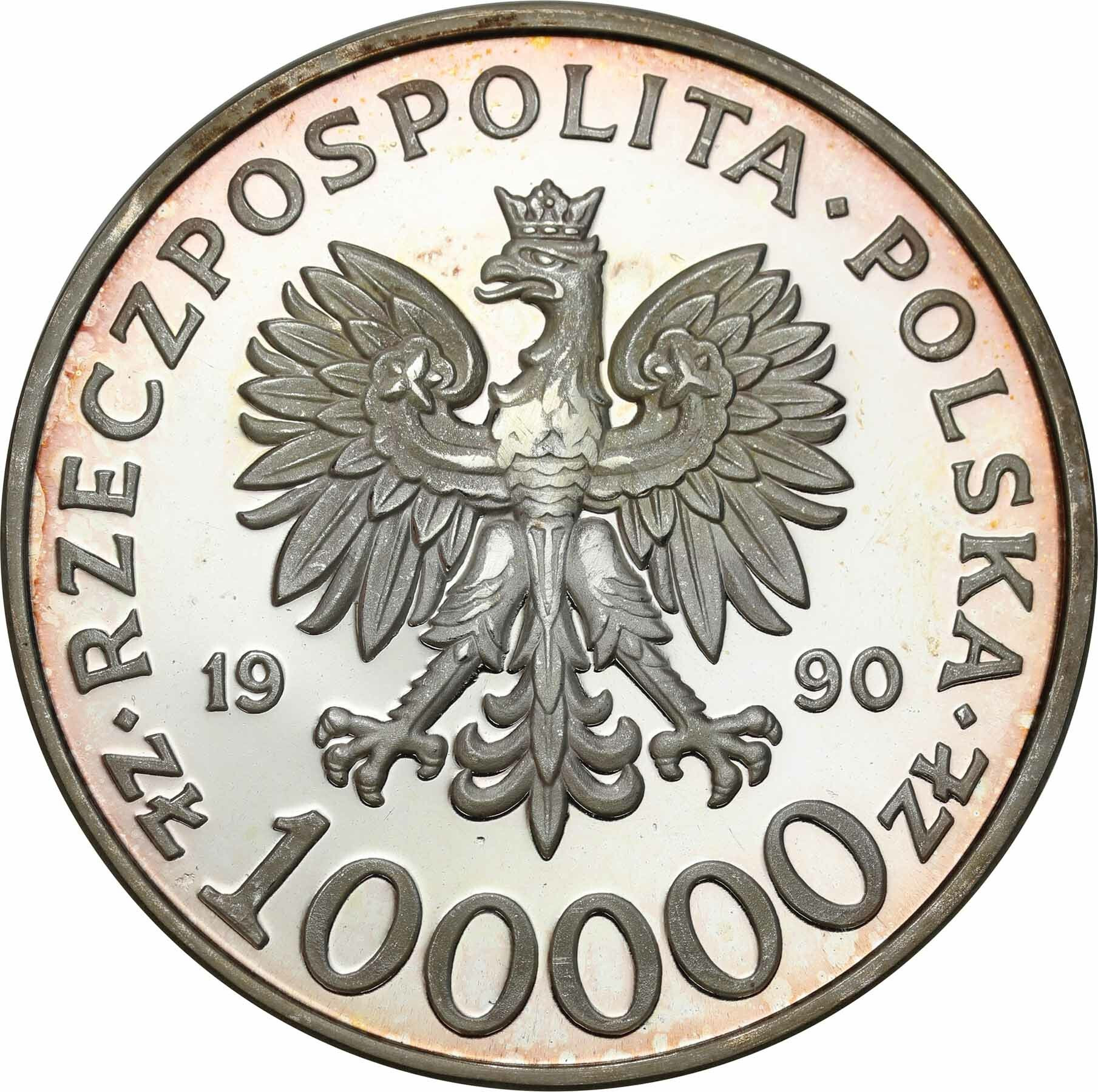 100.000 złotych 1990 Solidarność typ A 