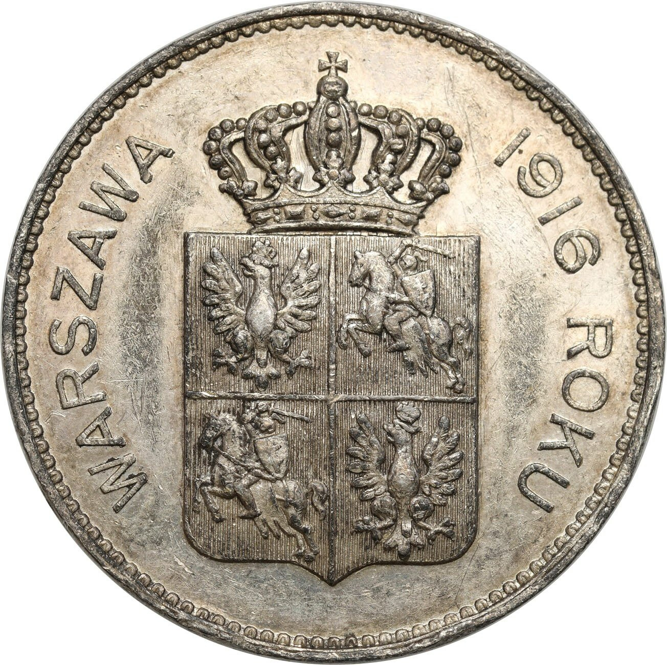 Polska. Medal 1916 - 125 lat Konstytucji 3-go maja - PIĘKNY