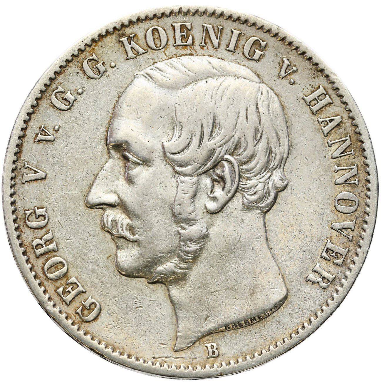 Niemcy, Hanower. Jerzy V (1851-1866). Talar 1854 B