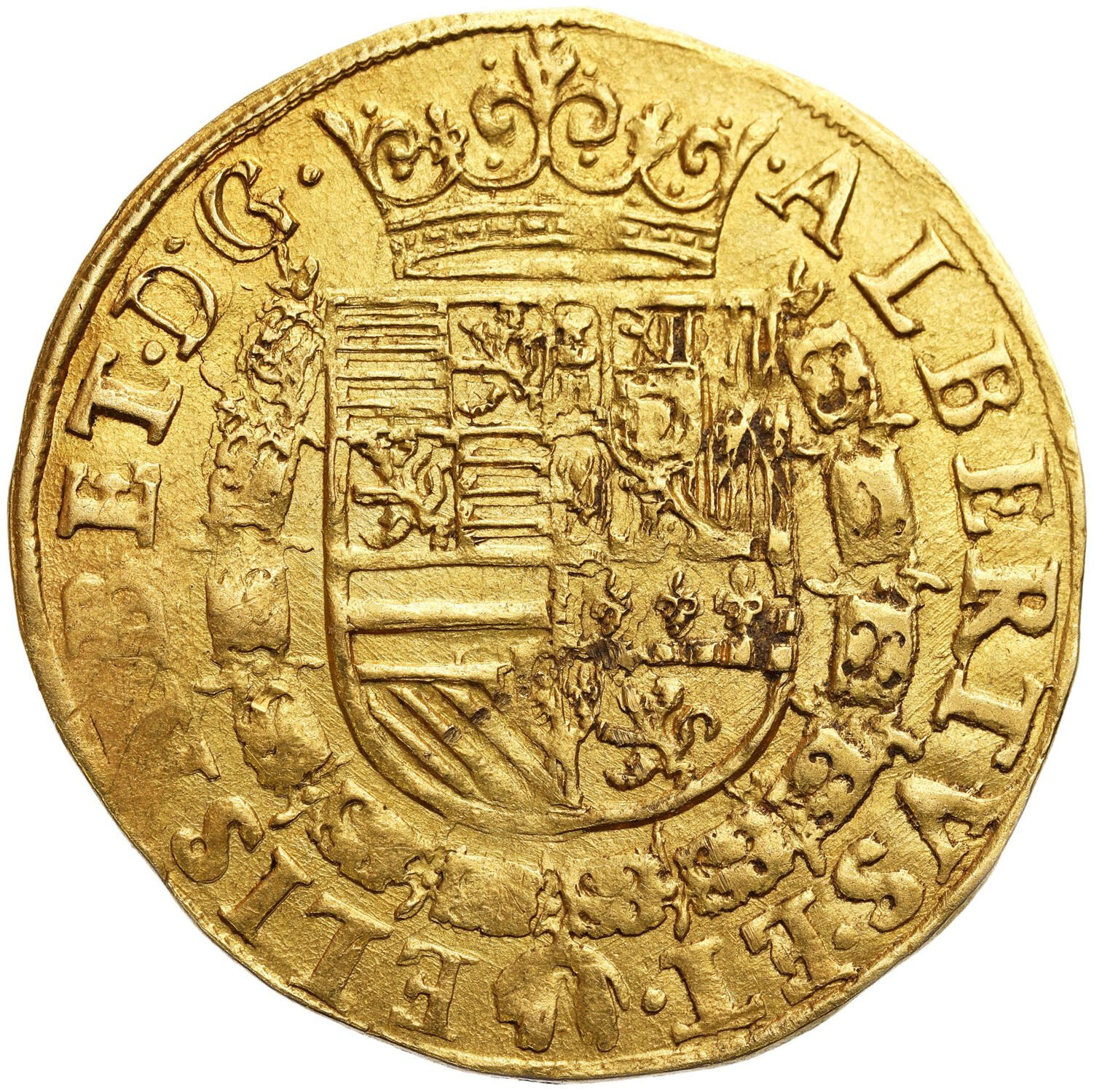 Niderlandy Hiszpańskie. Albert i Elżbieta (1598-1621). Brabancja, podwójny albertyn 1600, Antwerpia