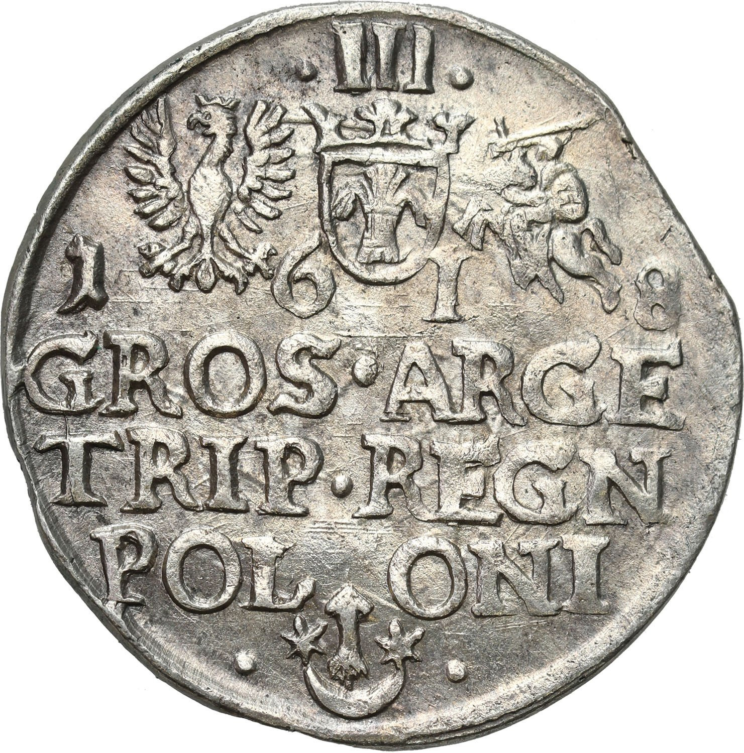 Zygmunt III Waza, Trojak (3 grosze) 1618, Kraków