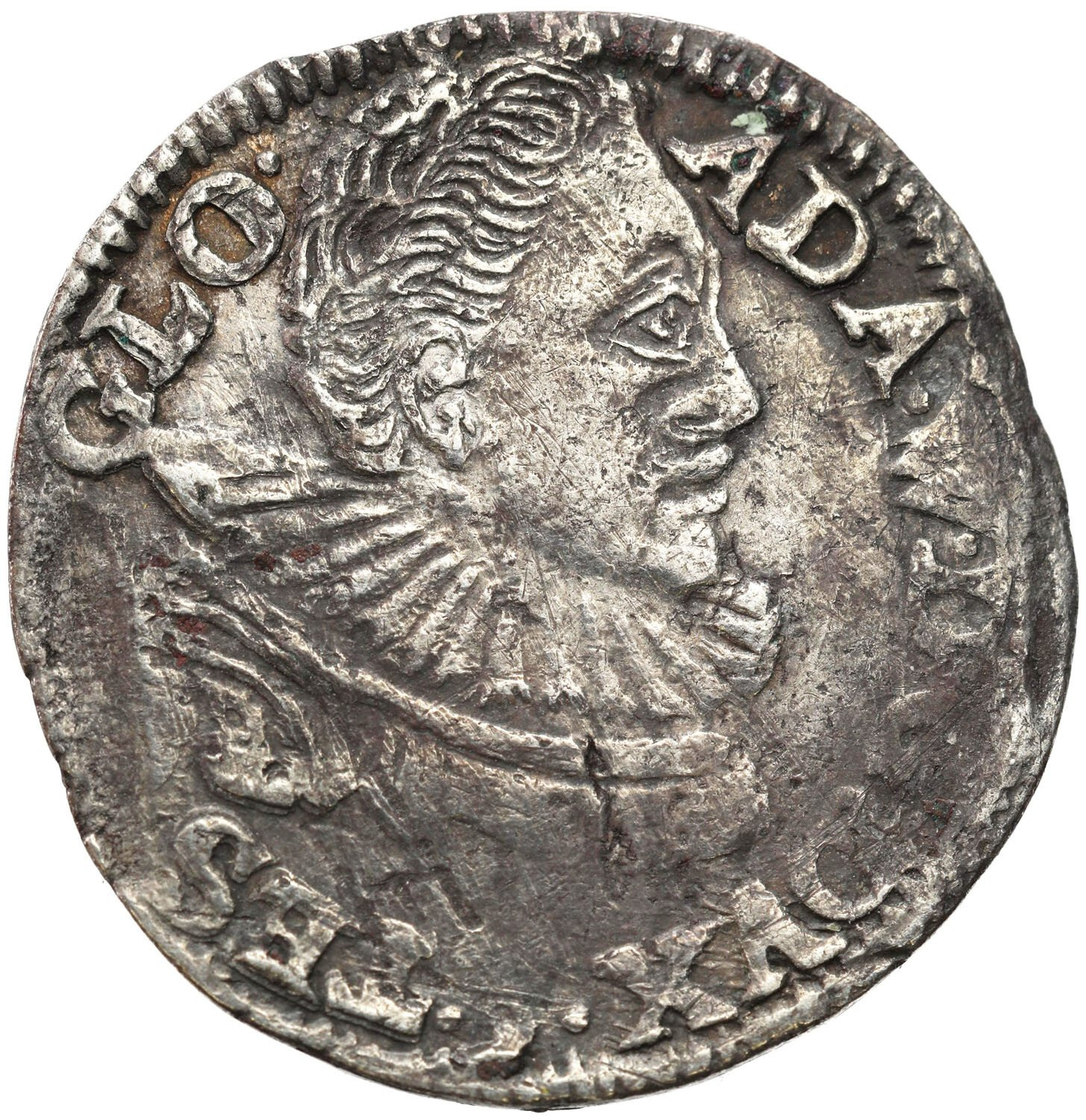 Śląsk, Księstwo Cieszyńskie. Adam Wacław (1579-1617). Trojak 1597, Cieszyn - RZADKOŚĆ