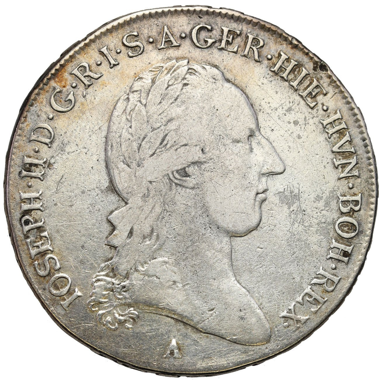 Austria, Niderlandy. Józef II (1780-1790). 1/2 talara 1788 A, Wiedeń