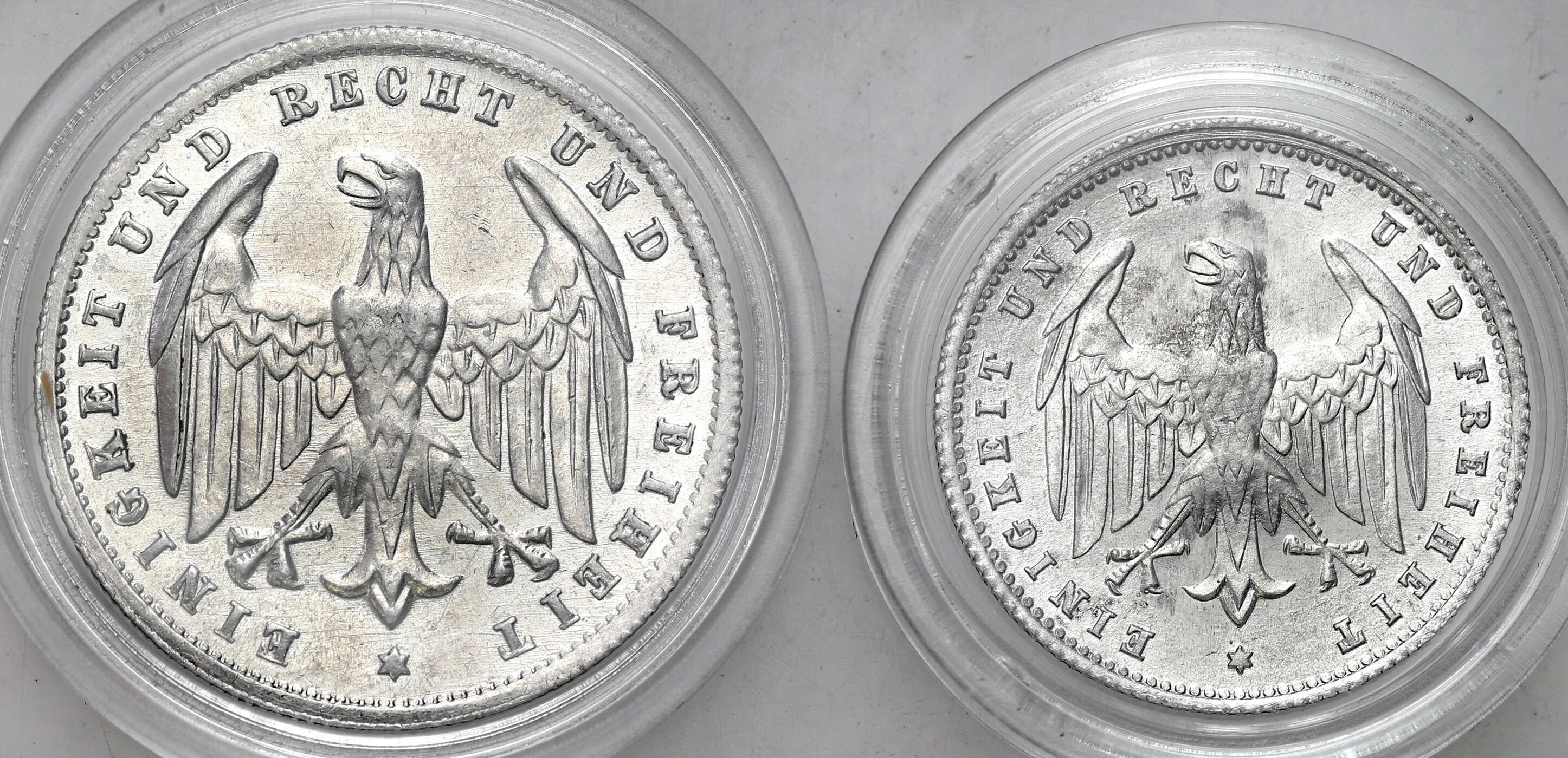 Niemcy, Weimar. 200 marek 1923 G, Karlsruhe i 500 marek 1923 A, Berlin