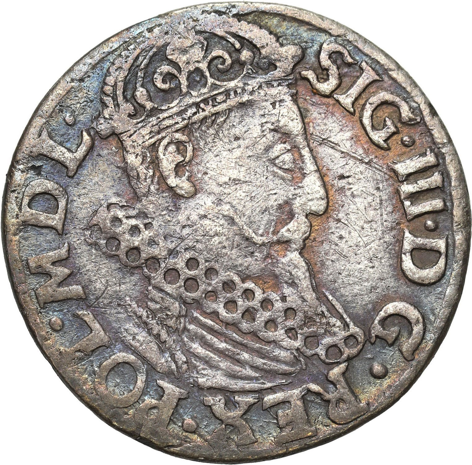 Zygmunt III Waza, Trojak (3 grosze) 1618, Kraków