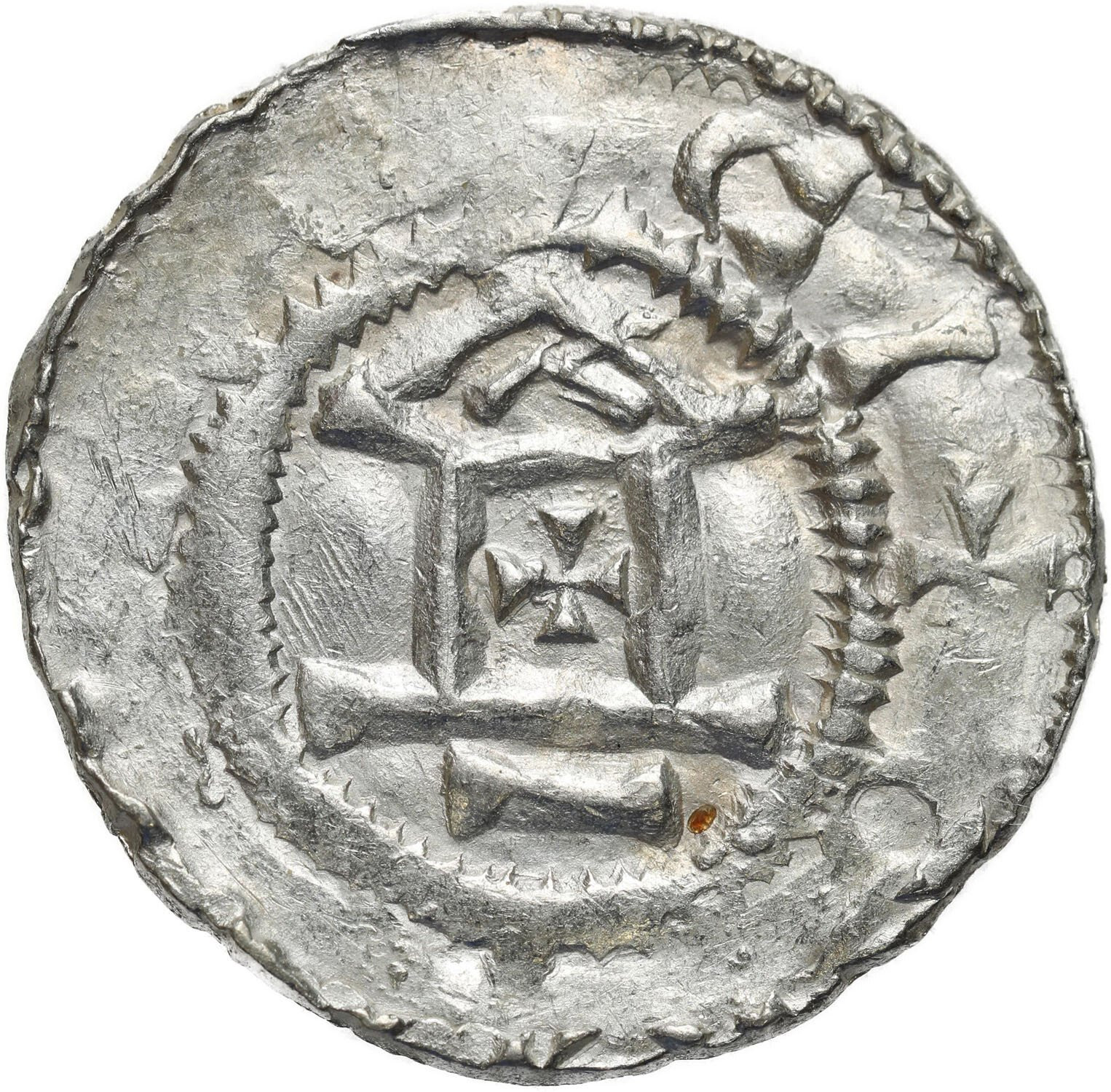 Niemcy, Frankonia – Moguncja. Otto III (983–1002). Denar - ŁADNY