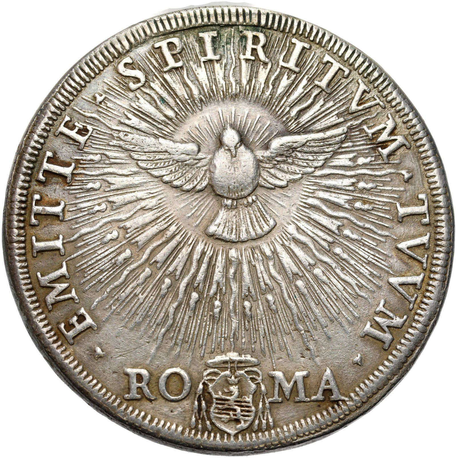 Włochy, Watykan. Sede Vacante (1689) Piastra 1689 - RZADKIE