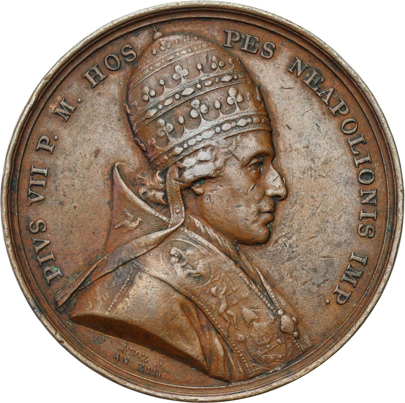 Watykan Medal 1804 Papież Pius VII