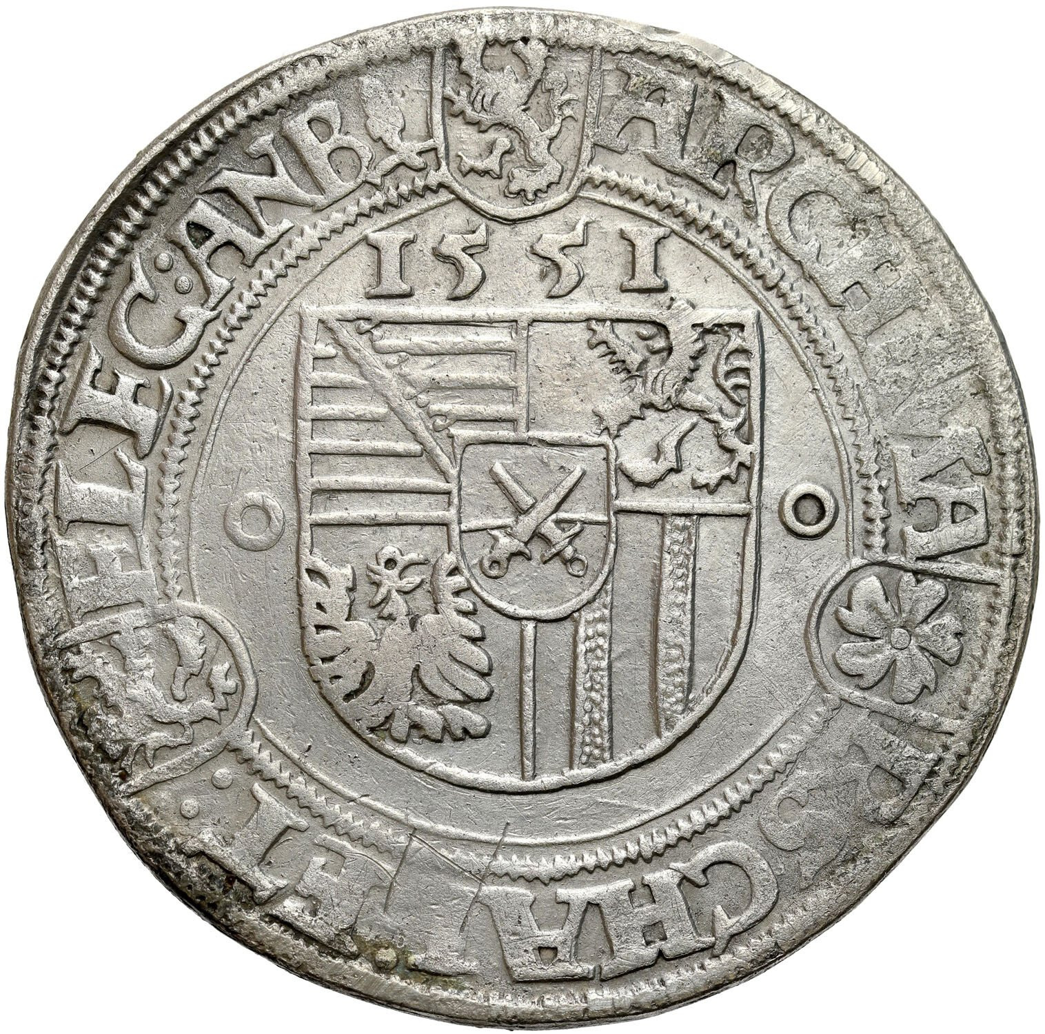  Niemcy, Saksonia. Maurycy (1547-1553). Talar 1551, Annaberg - RZADKI