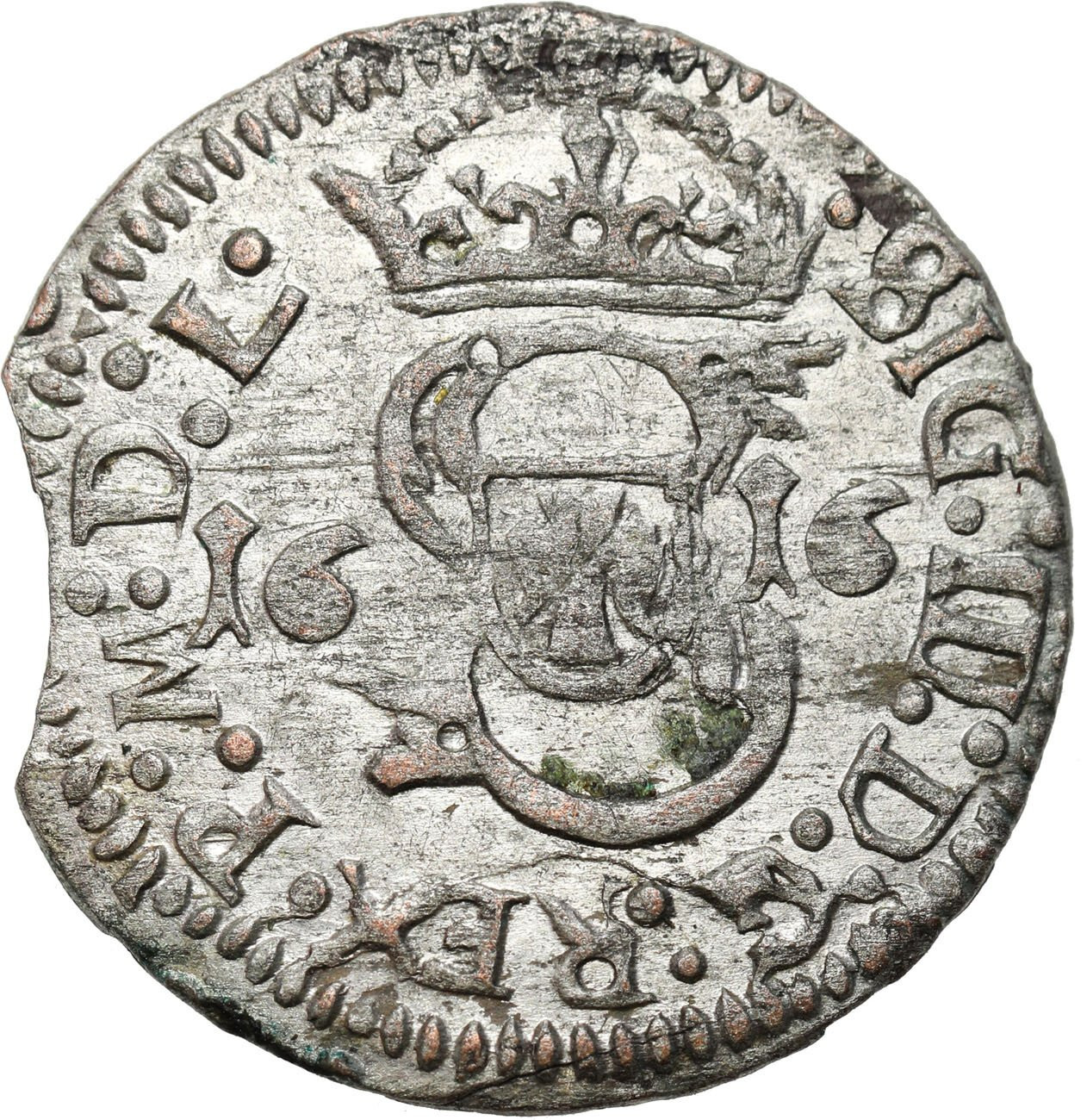 Zygmunt III Waza. Szeląg 1616, Wilno - ŁADNY